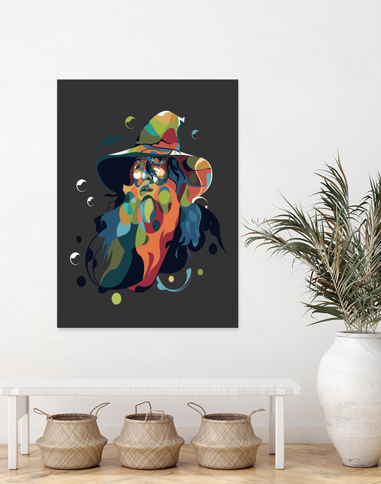 Gandalf pop art by arsyad - on GIANT ART - orange character design