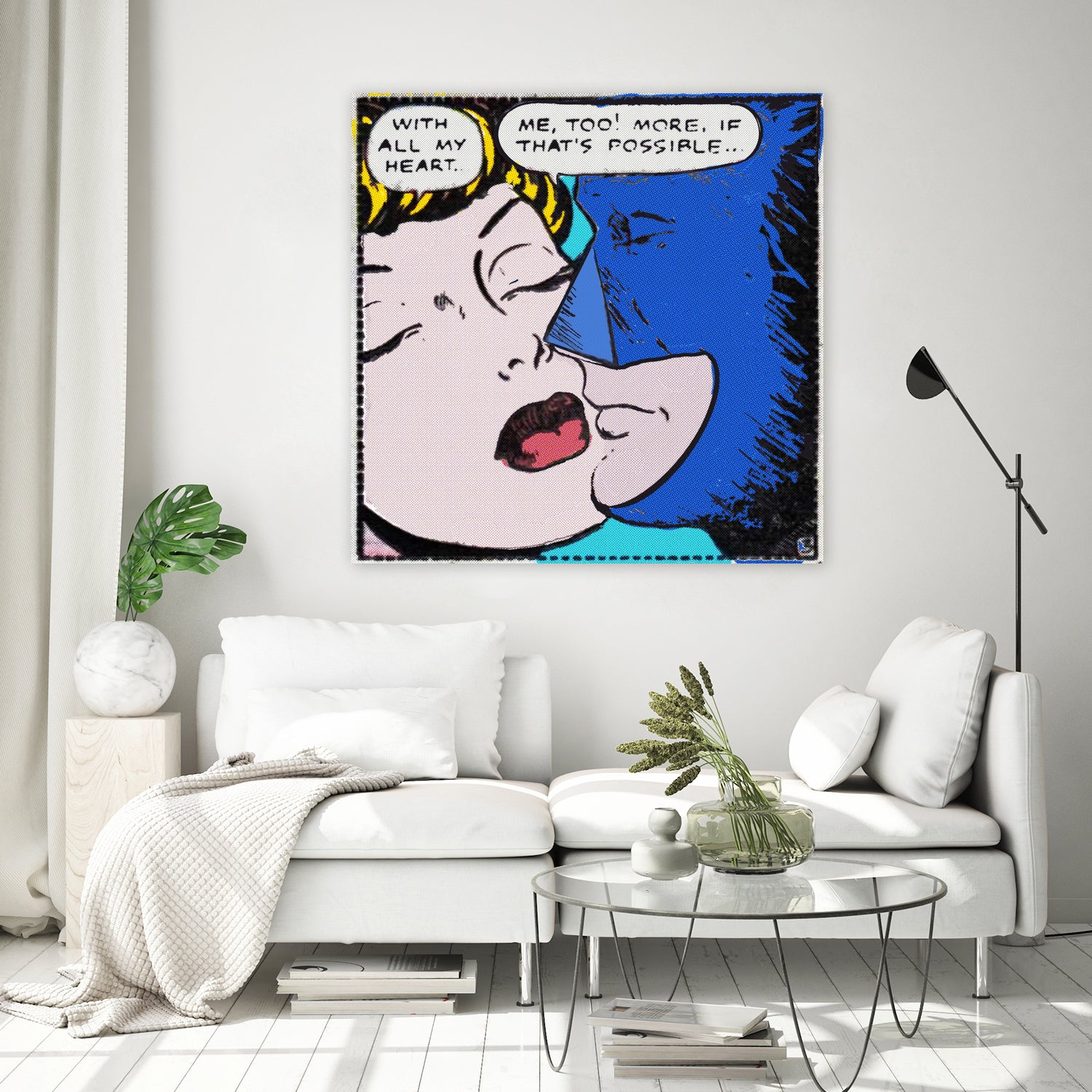 Super Hero Romance by TULIO ALMEIDA on GIANT ART - blue digital drawing