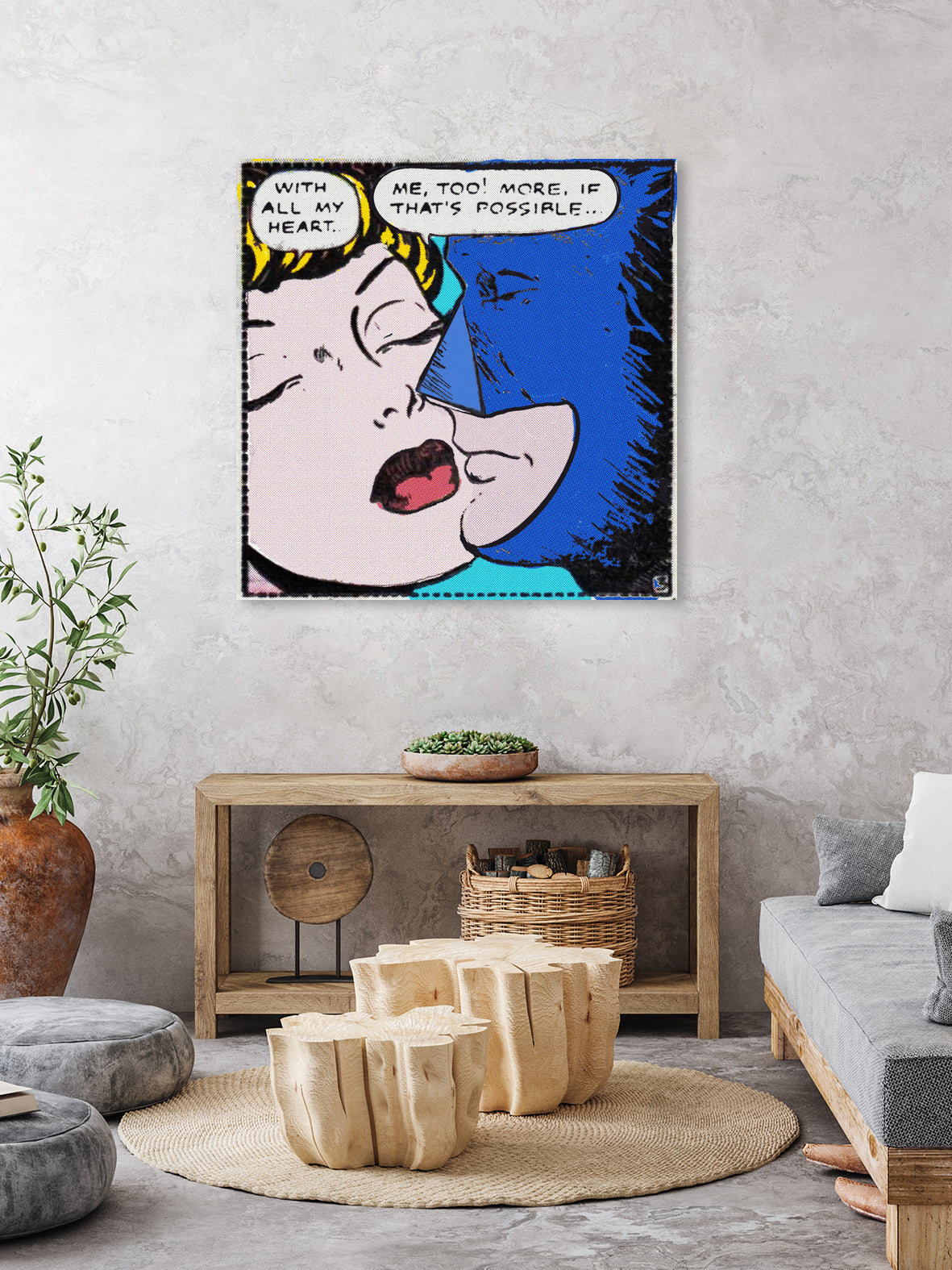 Super Hero Romance by TULIO ALMEIDA on GIANT ART - blue digital drawing