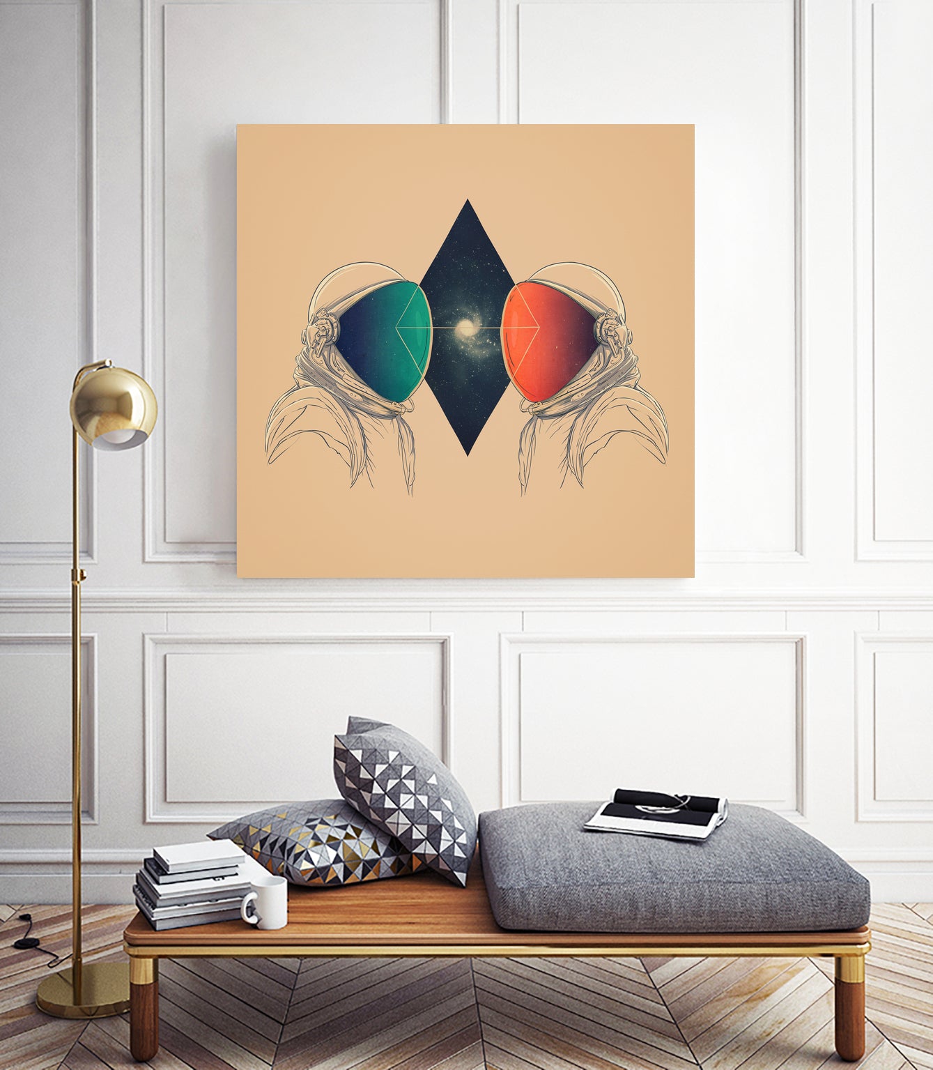 Space Between by Victor Vercesi on GIANT ART - yellow digital drawing