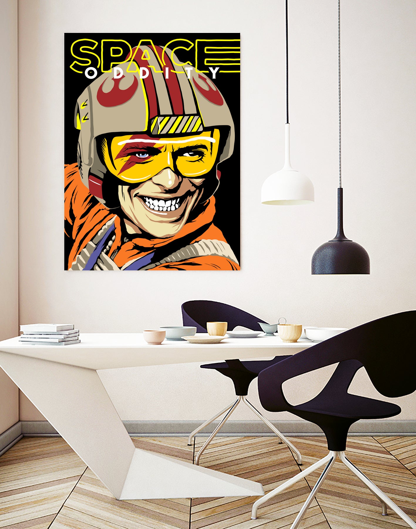 Space Oddity by Bily Mariano da Luz on GIANT ART - orange digital drawing