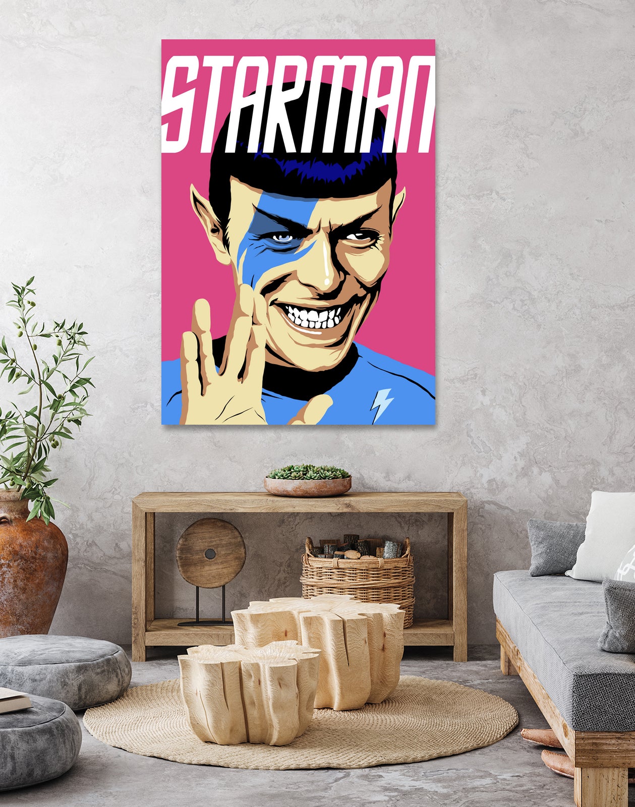 Starman by Bily Mariano da Luz on GIANT ART - pink digital painting
