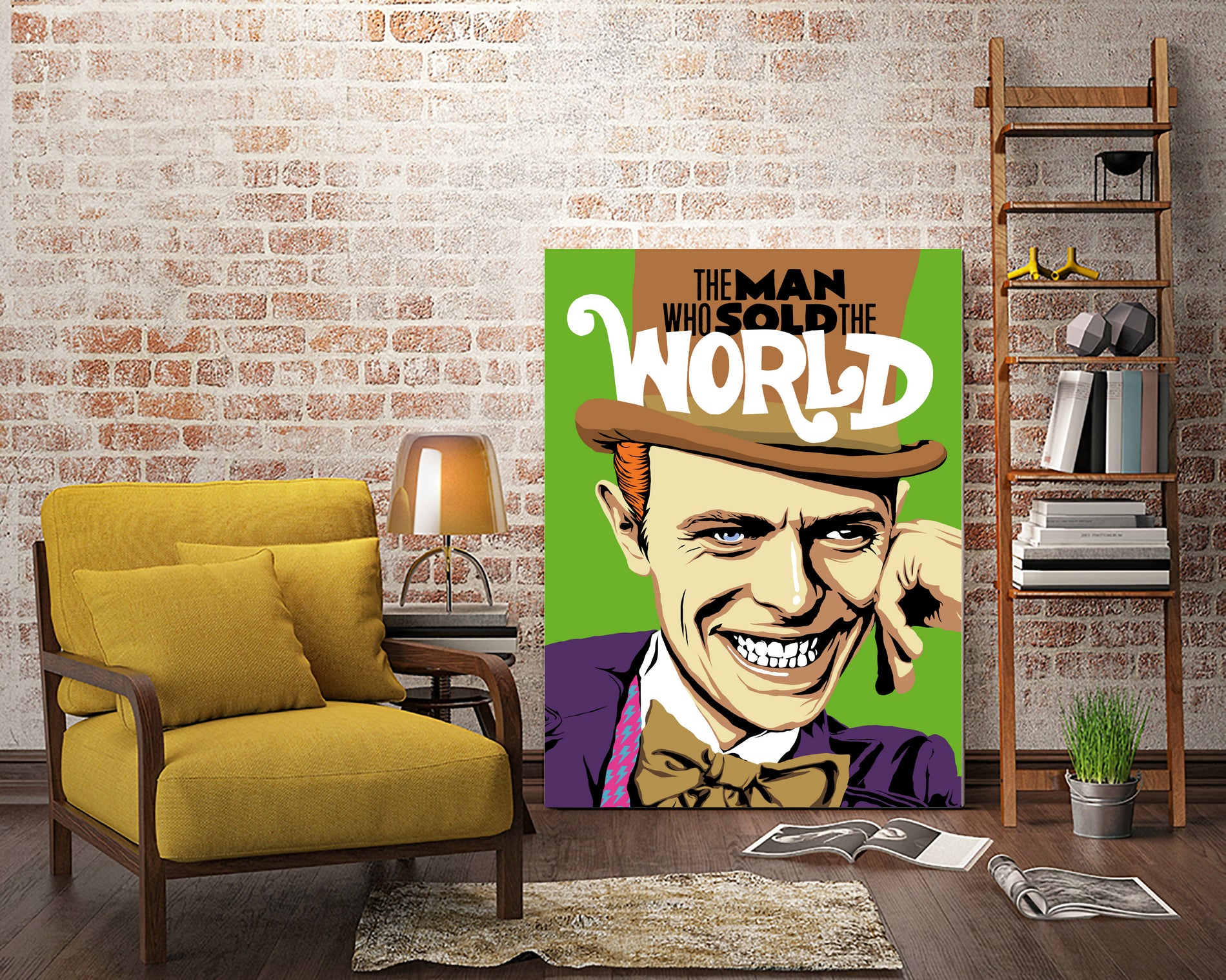 The Man Who Sold The World by Bily Mariano da Luz on GIANT ART - green digital painting