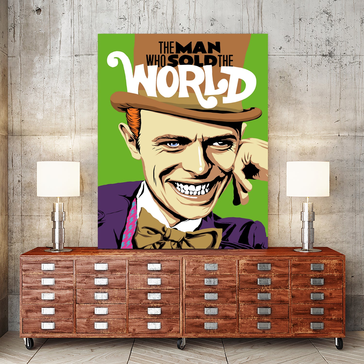 The Man Who Sold The World by Bily Mariano da Luz on GIANT ART - green digital painting