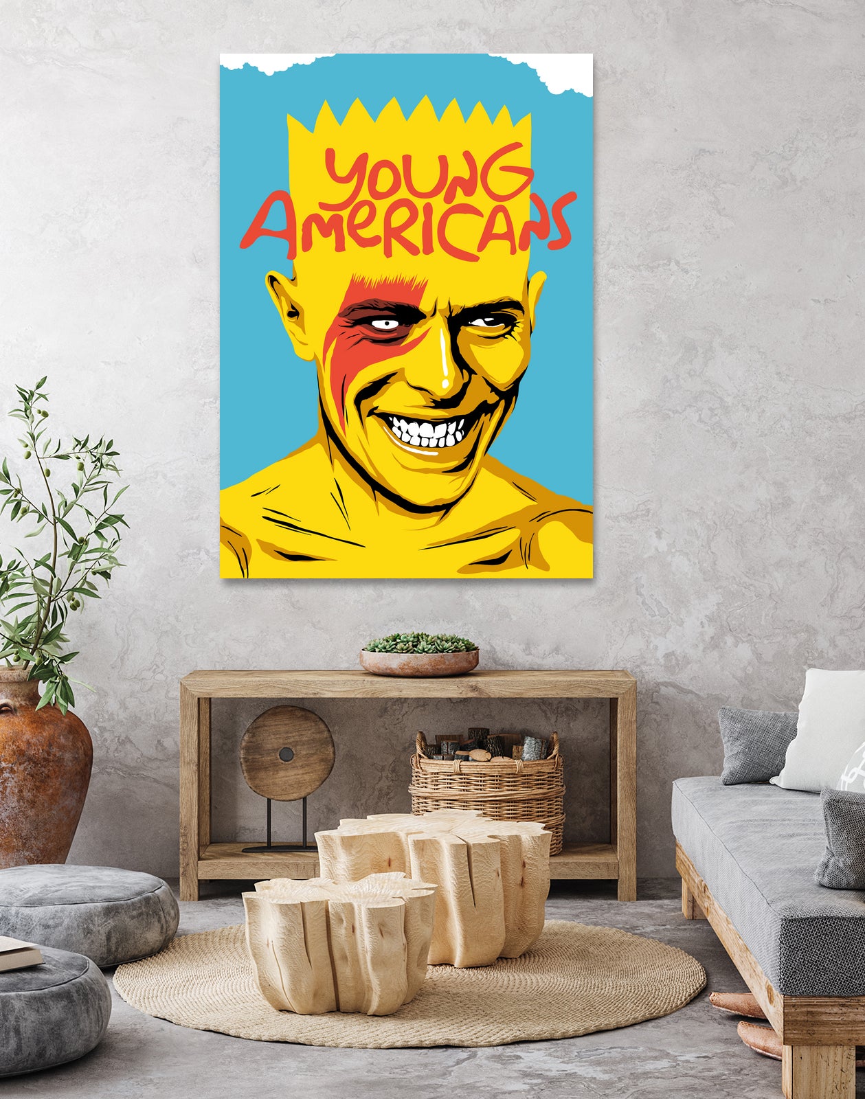 Young Americans by Bily Mariano da Luz on GIANT ART - blue digital drawing