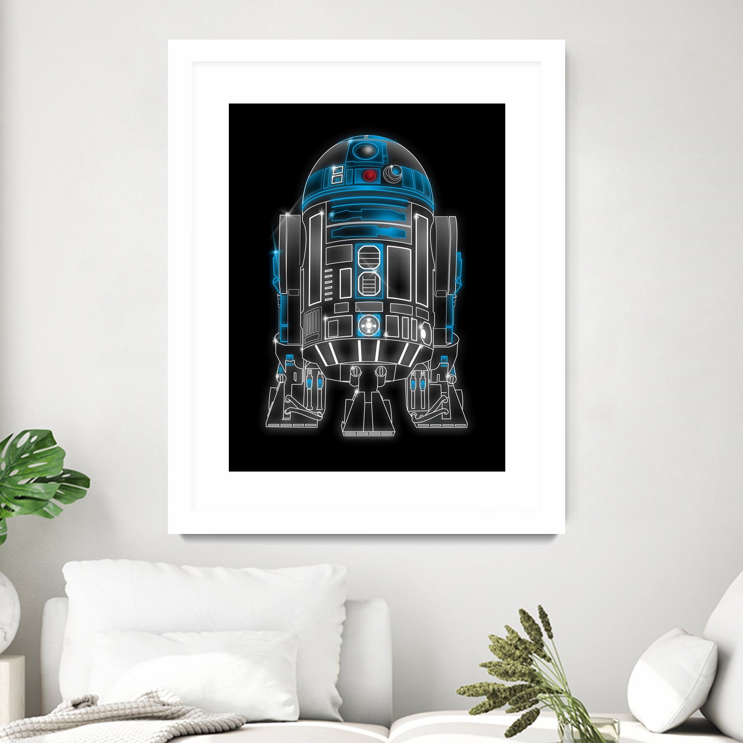 Neon Droid by Antonio Camarena on GIANT ART - black digital painting