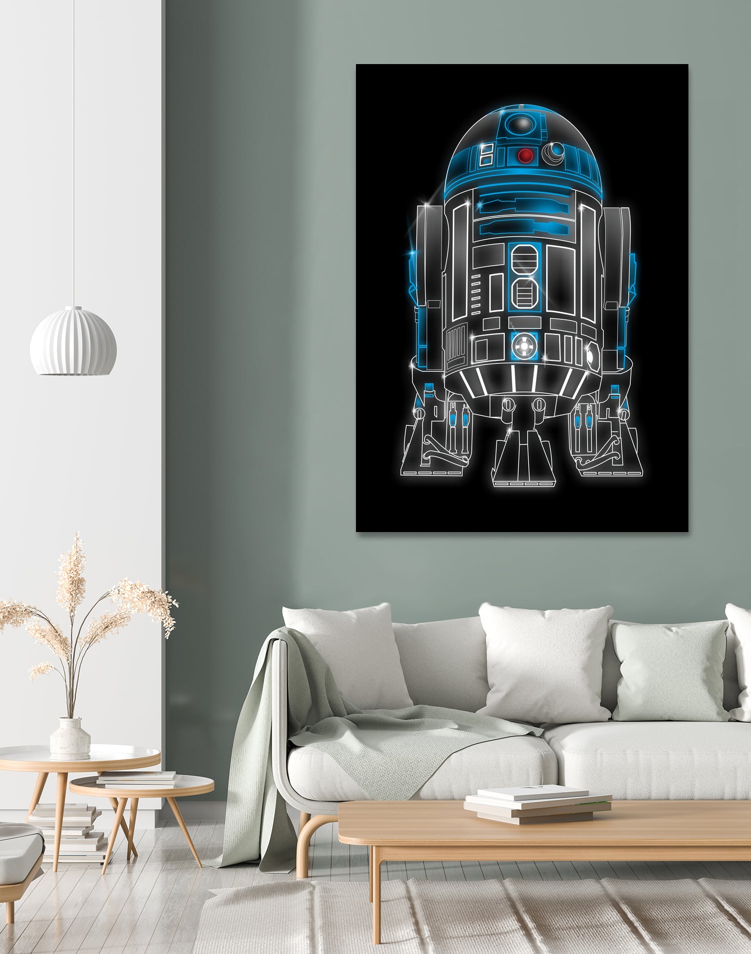 Neon Droid by Antonio Camarena on GIANT ART - black digital painting