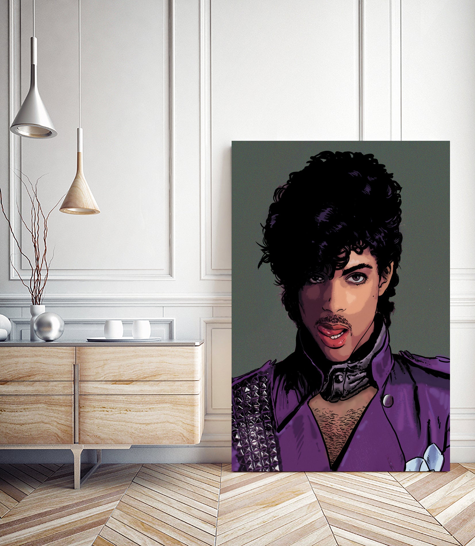 prince-head by Dan Avenell on GIANT ART - green digital painting