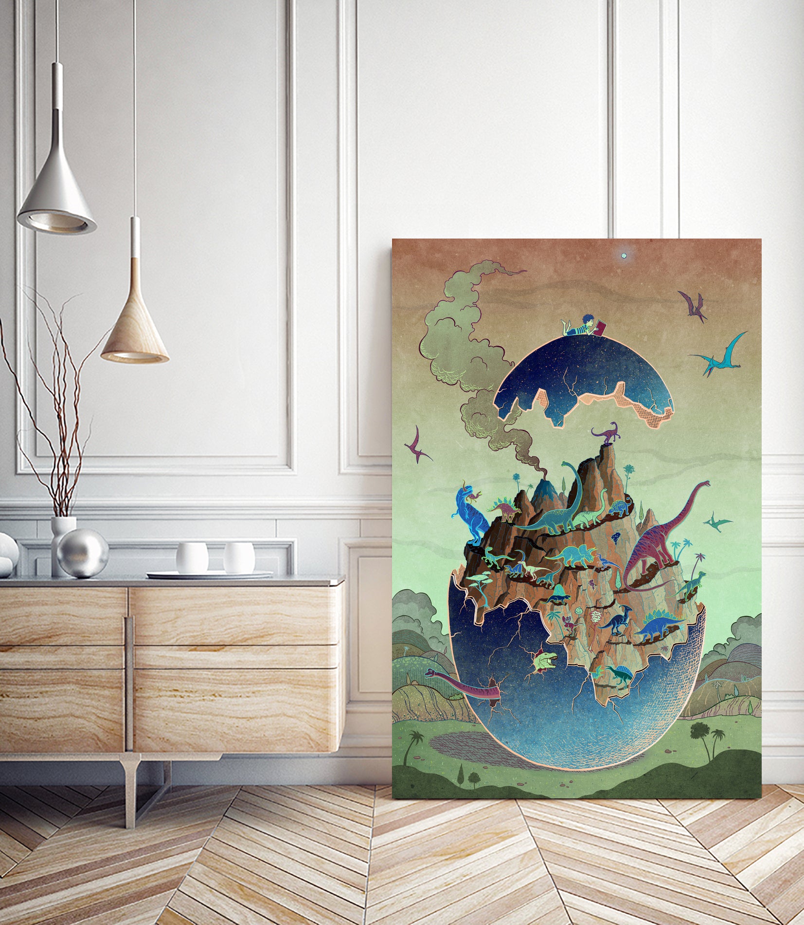 The Hatching by Antoine Doré on GIANT ART - green digital painting