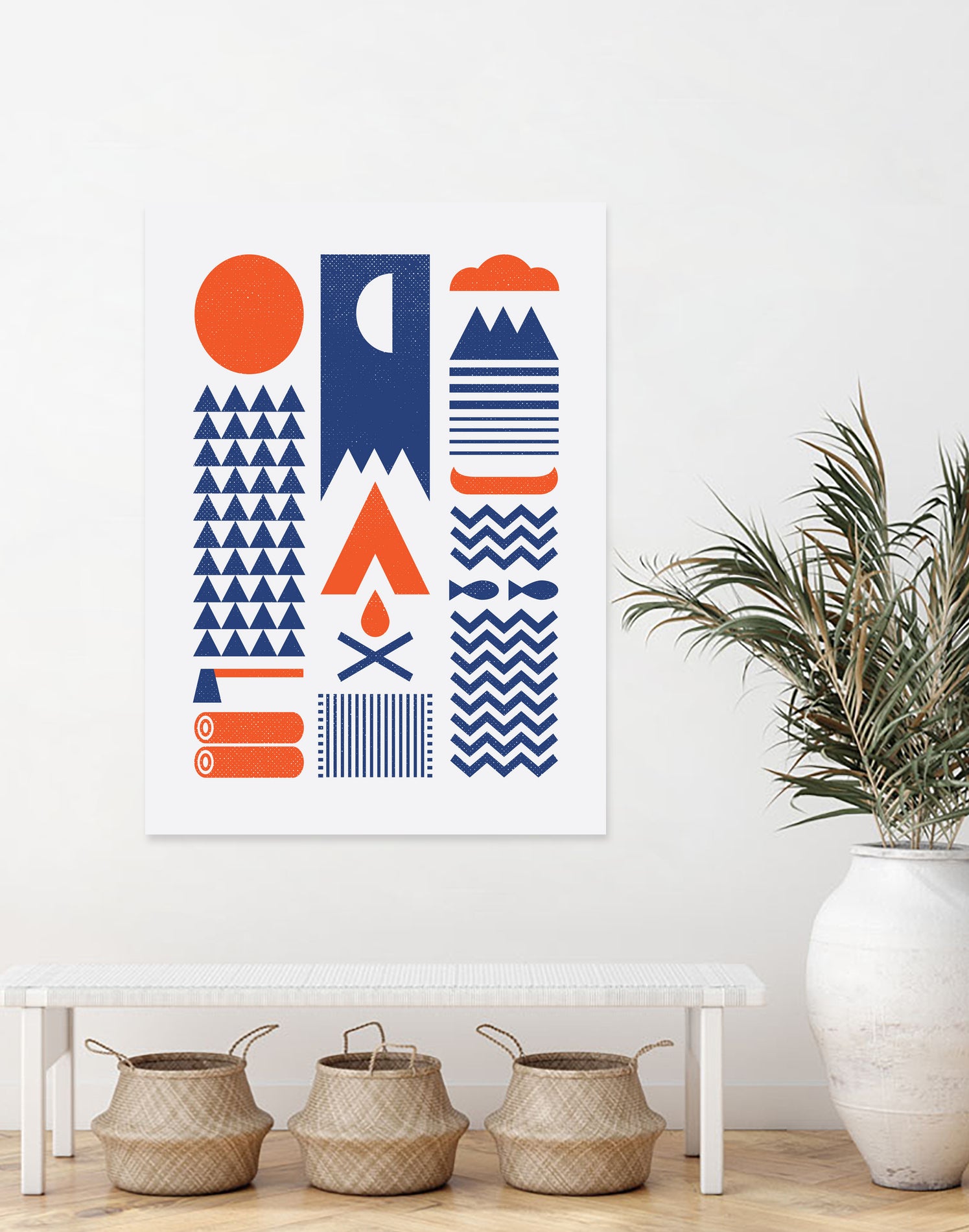 Simplify by Rick Crane on GIANT ART - blue vector illustration