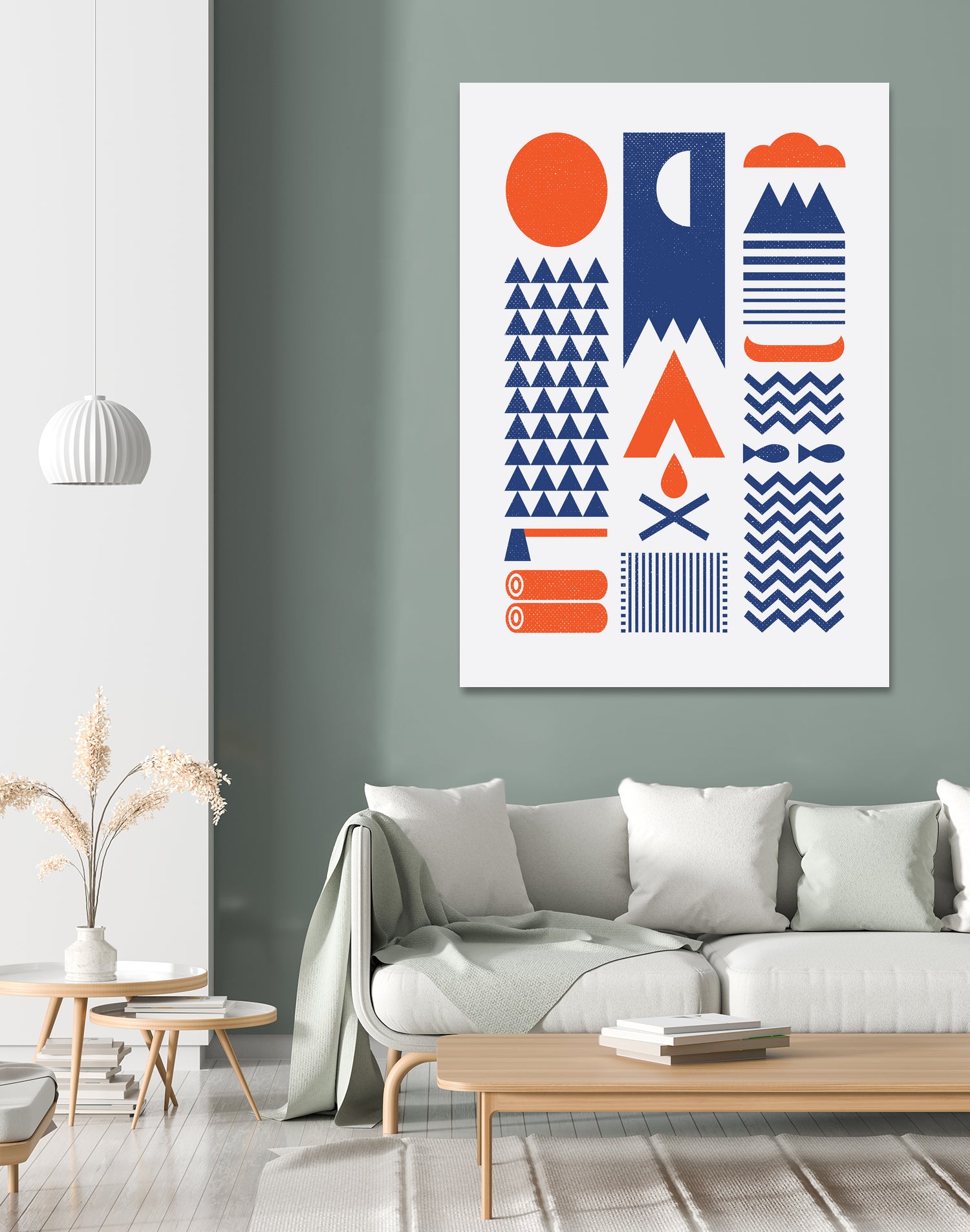 Simplify by Rick Crane on GIANT ART - blue vector illustration