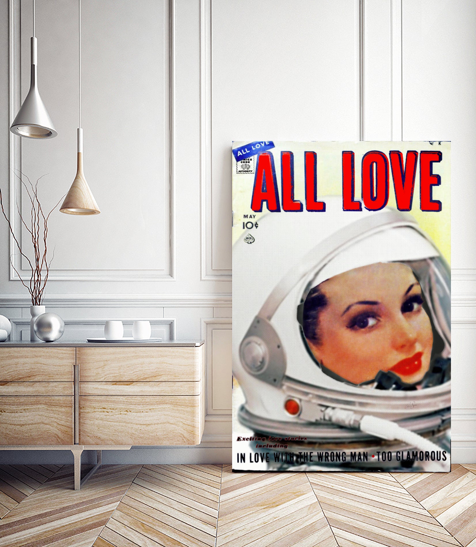 All Love comic book cover | Astronaut Girl by TULIO ALMEIDA on GIANT ART - white digital painting