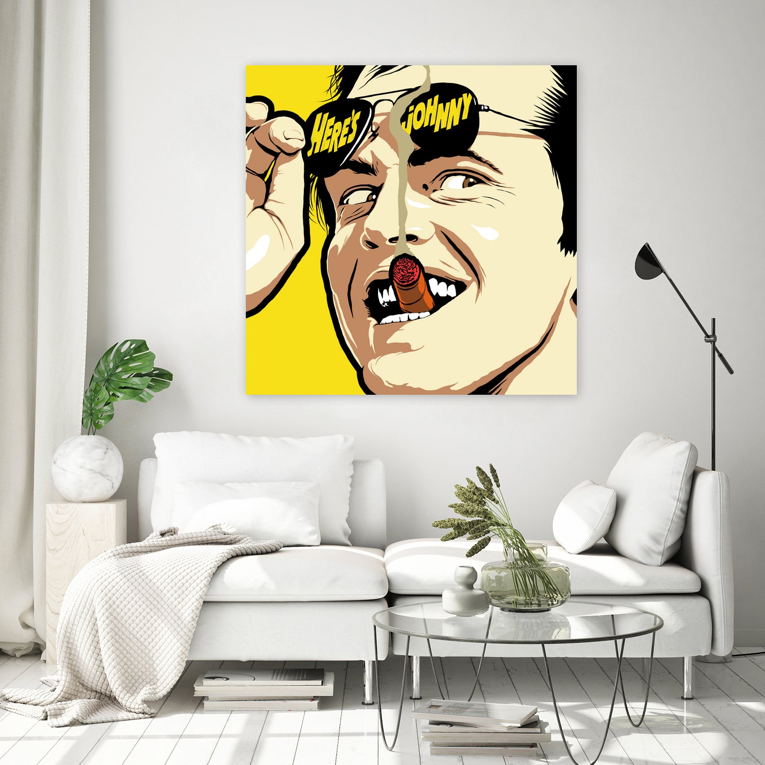 Shiny Sunglasses by Bily Mariano da Luz on GIANT ART - yellow digital painting