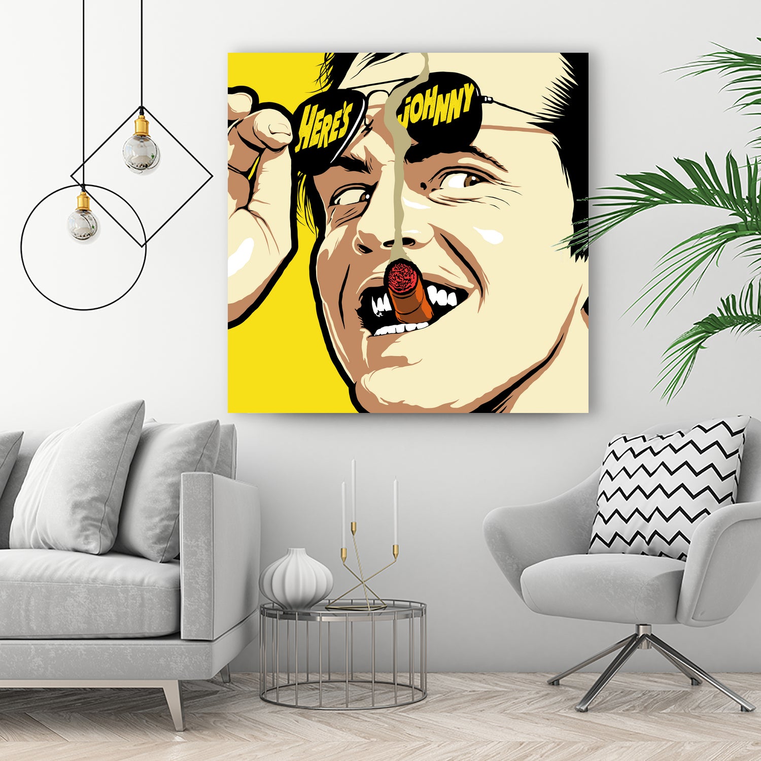 Shiny Sunglasses by Bily Mariano da Luz on GIANT ART - yellow digital painting