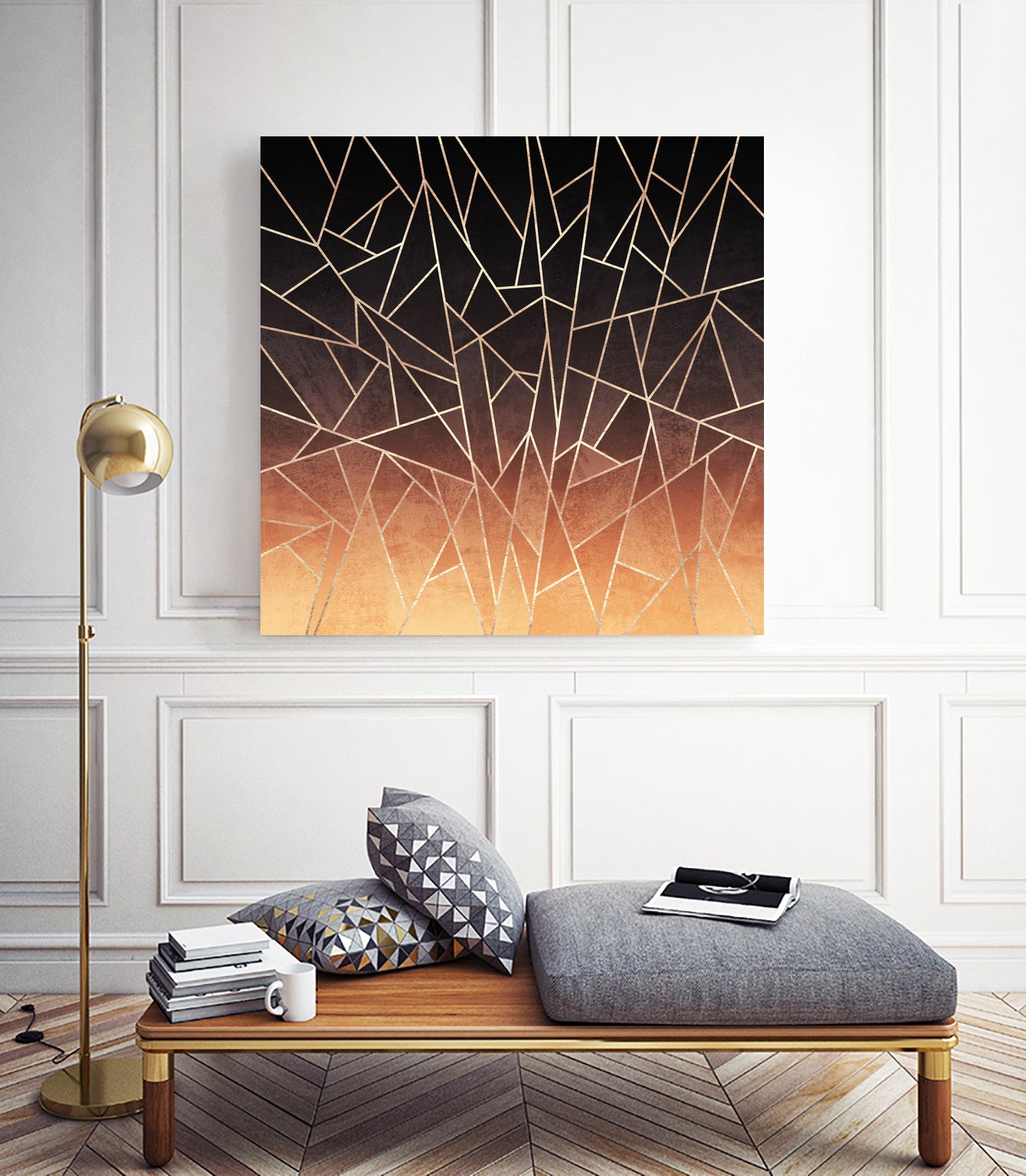 Shattered Ombre by Elisabeth Fredriksson on GIANT ART - brown digital painting