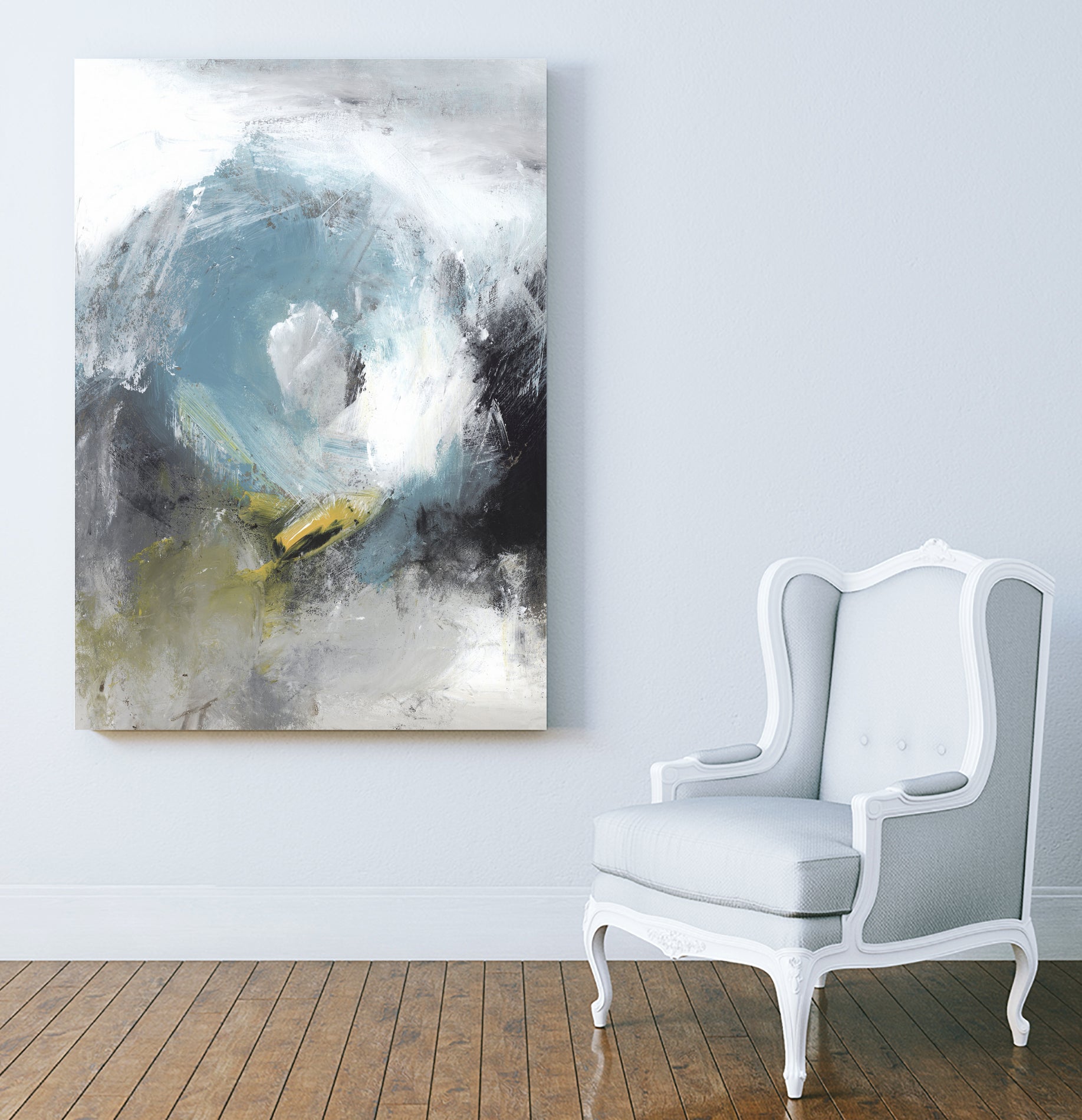 Aquamarine II by Pi Studio on GIANT ART - blue mixed media