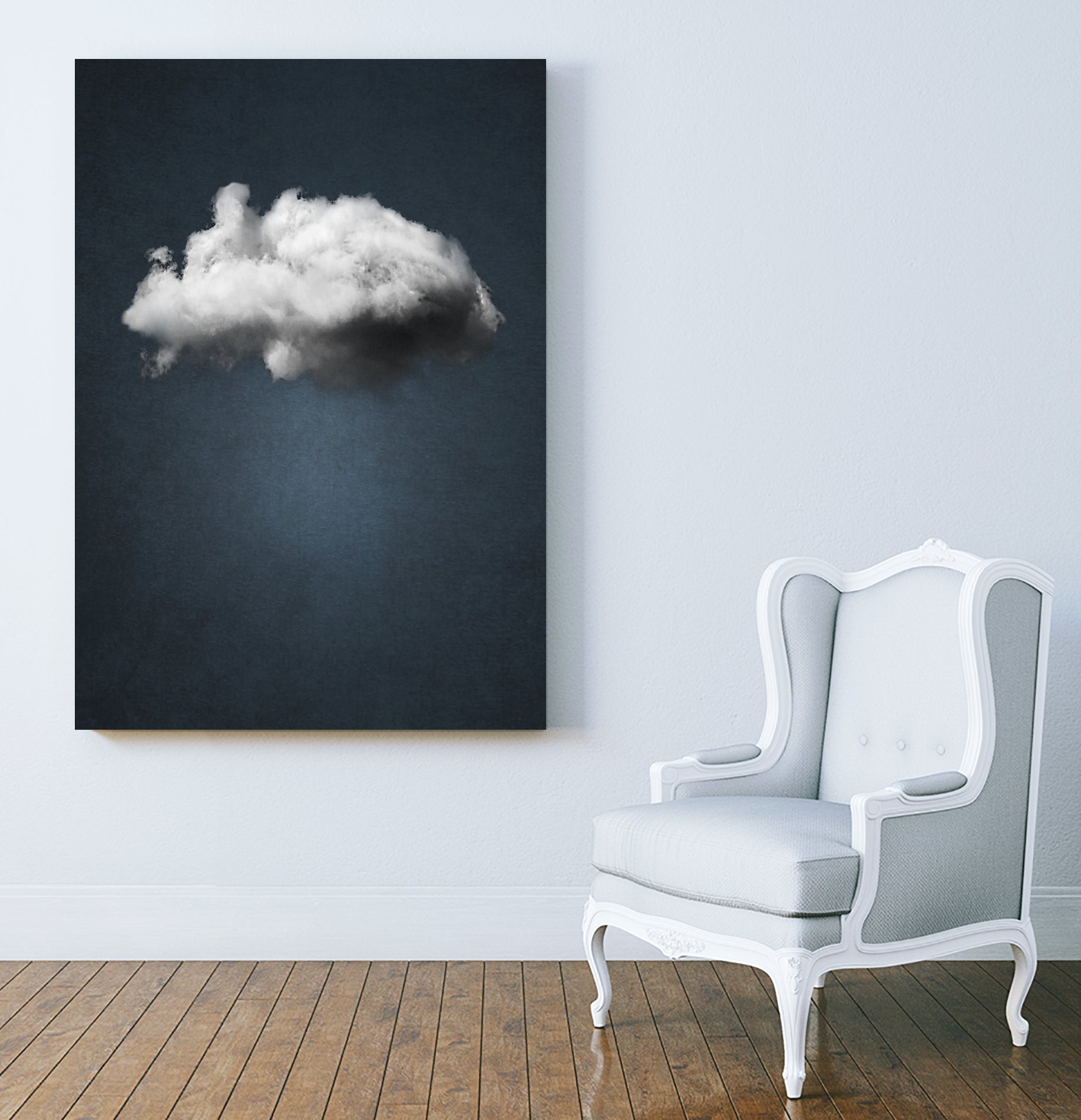 WAITING MAGRITTE by Paolo Bordegoni on GIANT ART - blue digital painting