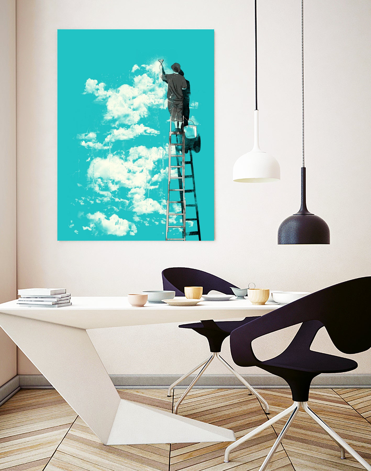 Optimist by matheus lopes on GIANT ART - blue digital drawing