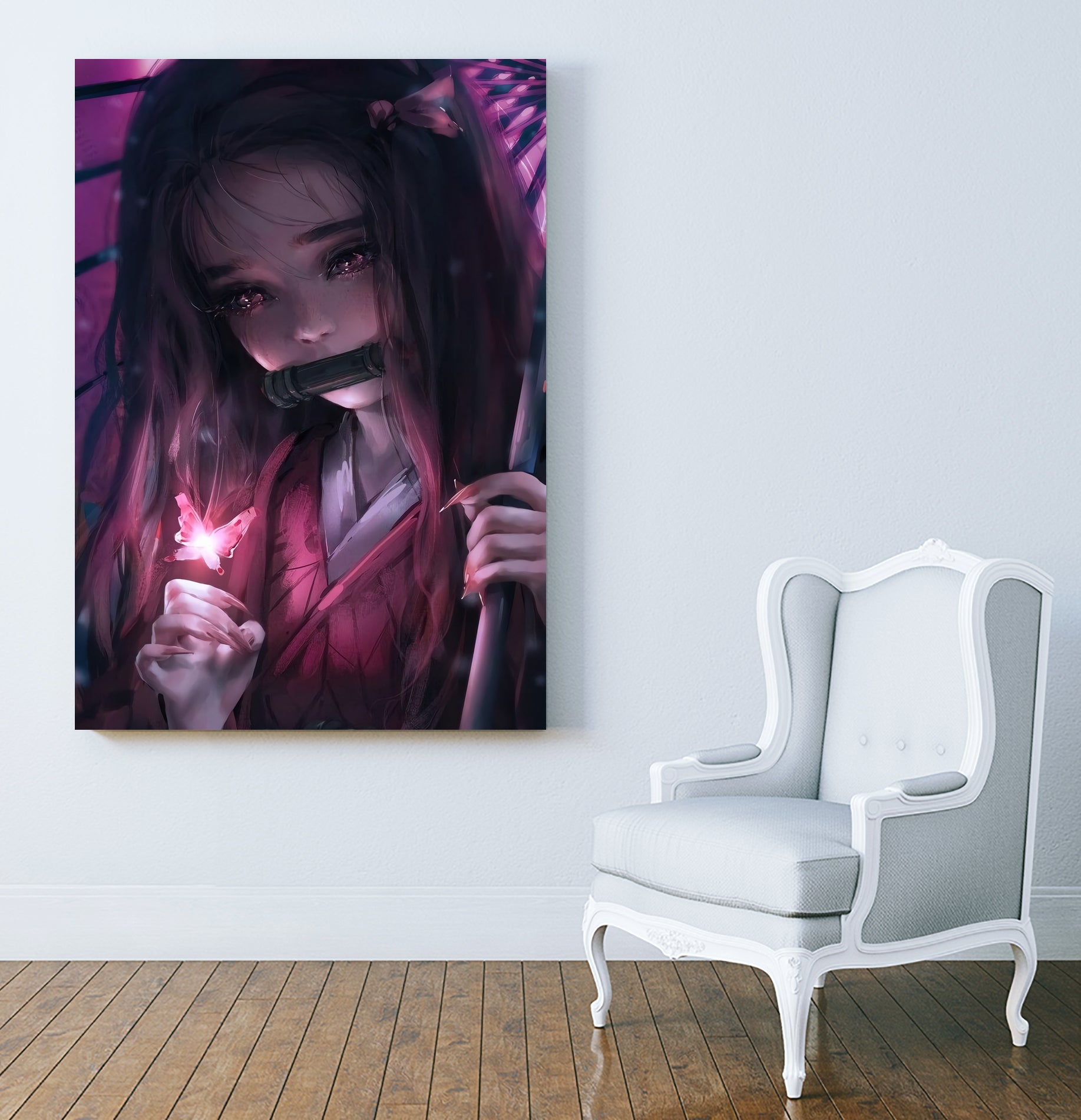 demon slayer : kimetsu no yaiba by Gail Dicki on GIANT ART - white digital drawing