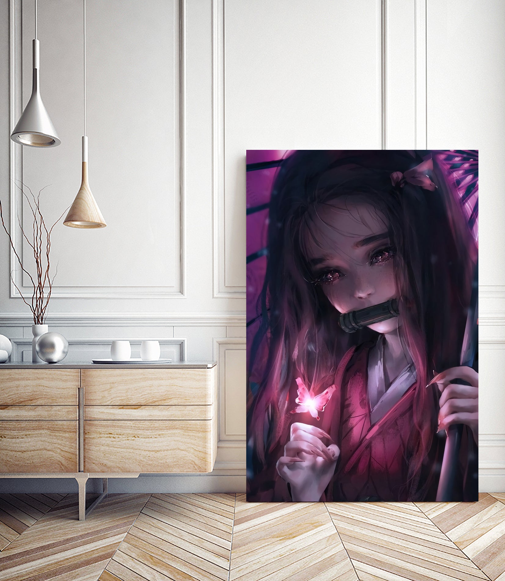 demon slayer : kimetsu no yaiba by Gail Dicki on GIANT ART - white digital drawing