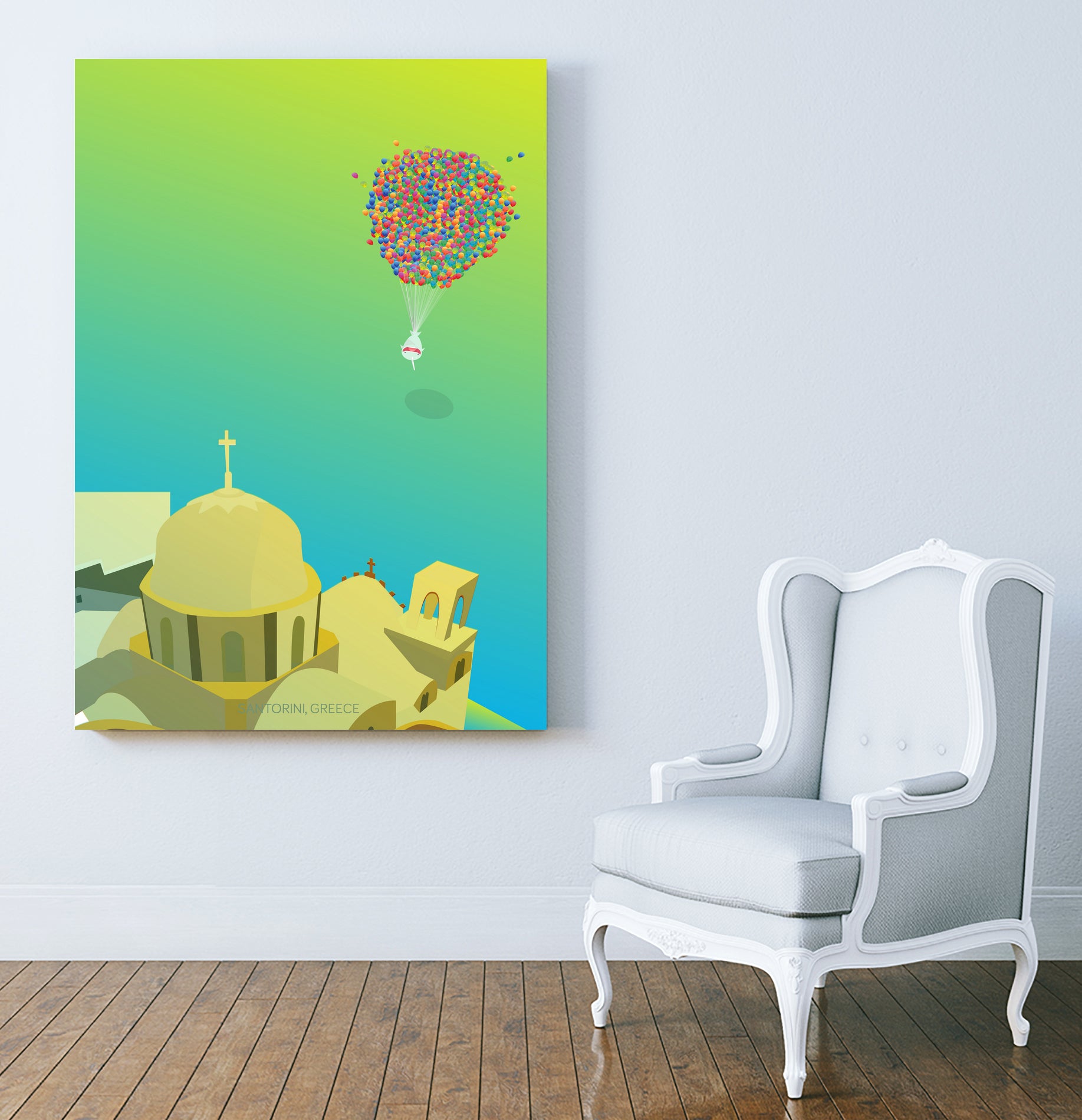 Greece with Narwhanderlust by Hyo Kim on GIANT ART - green vector illustration