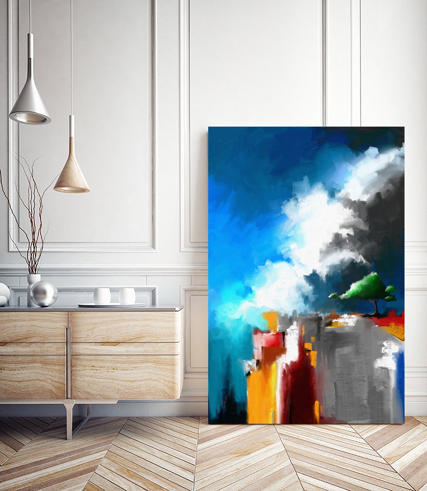 LonelyTree by Det Tidkun on GIANT ART - blue digital painting