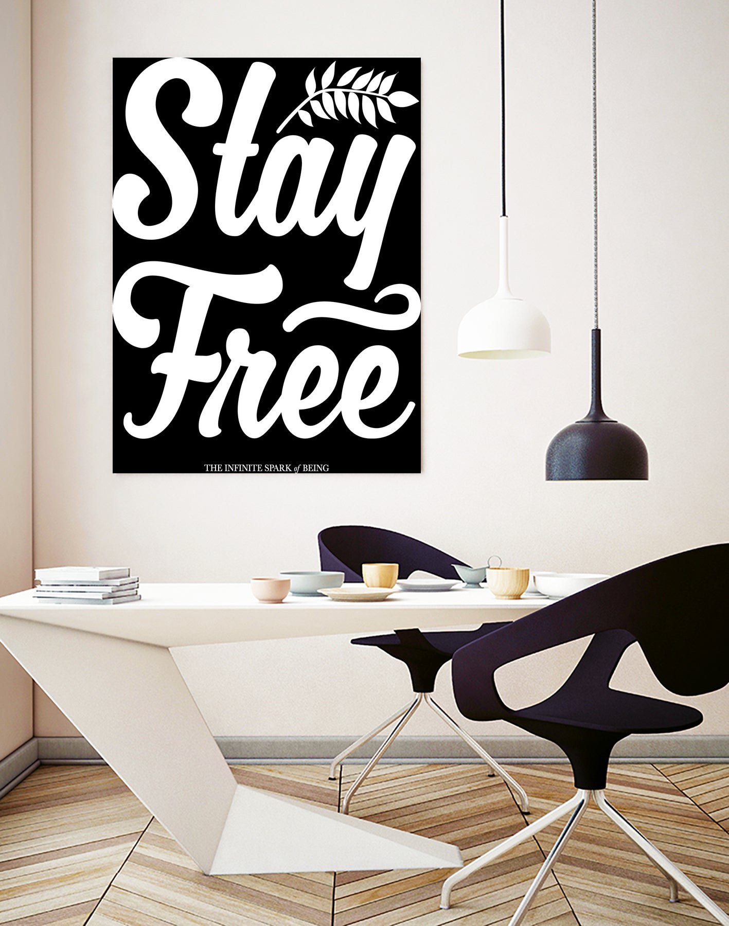 Stay Free (II) by The Infinite Spark of Being Keith Welsh on GIANT ART - black typography