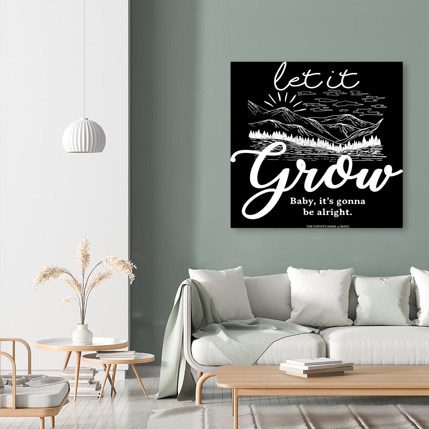 Let Grow (II) by The Infinite Spark of Being Keith Welsh on GIANT ART - black typography