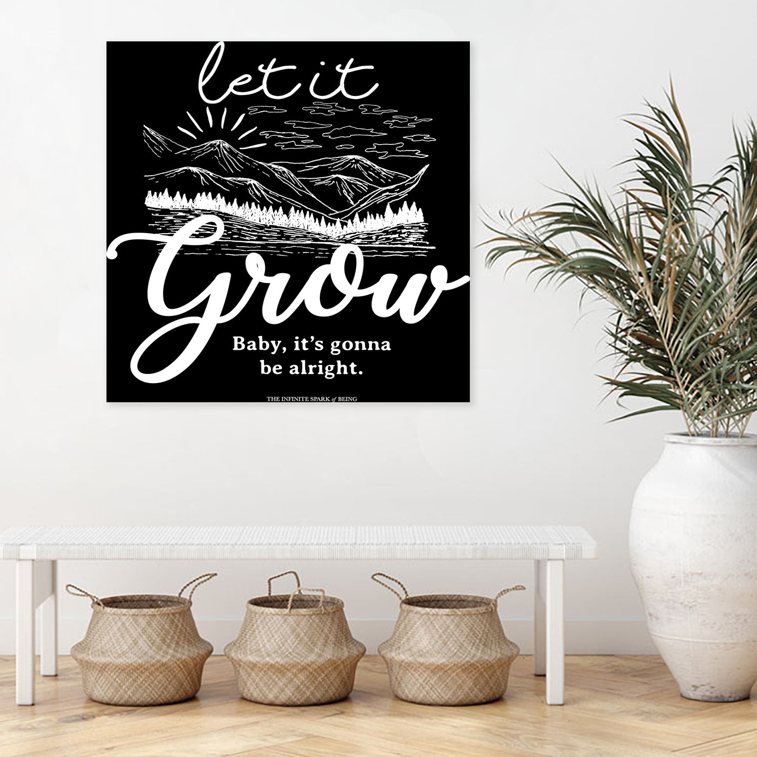 Let Grow (II) by The Infinite Spark of Being Keith Welsh on GIANT ART - black typography