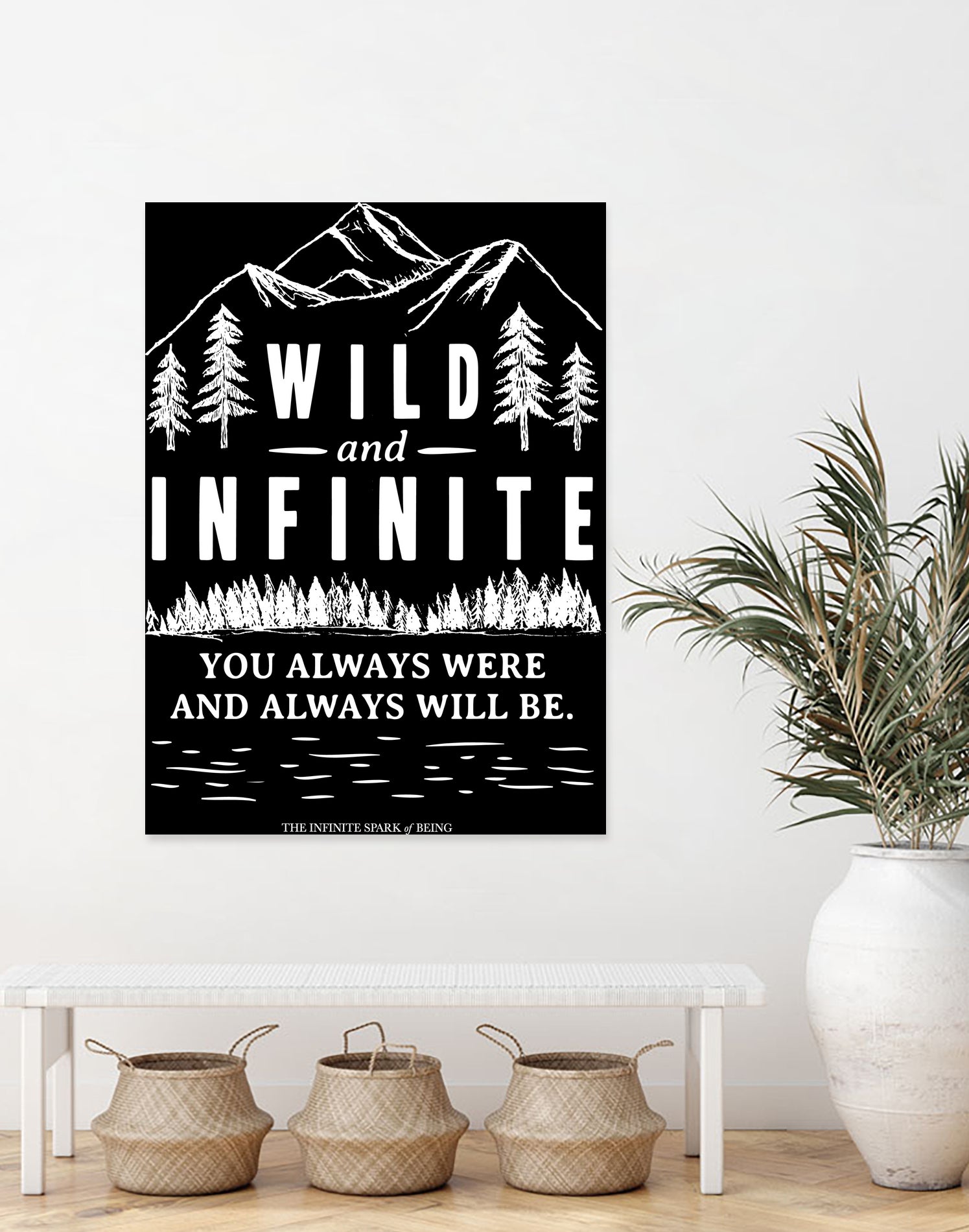 Always Wild (II) by The Infinite Spark of Being Keith Welsh on GIANT ART - black typography