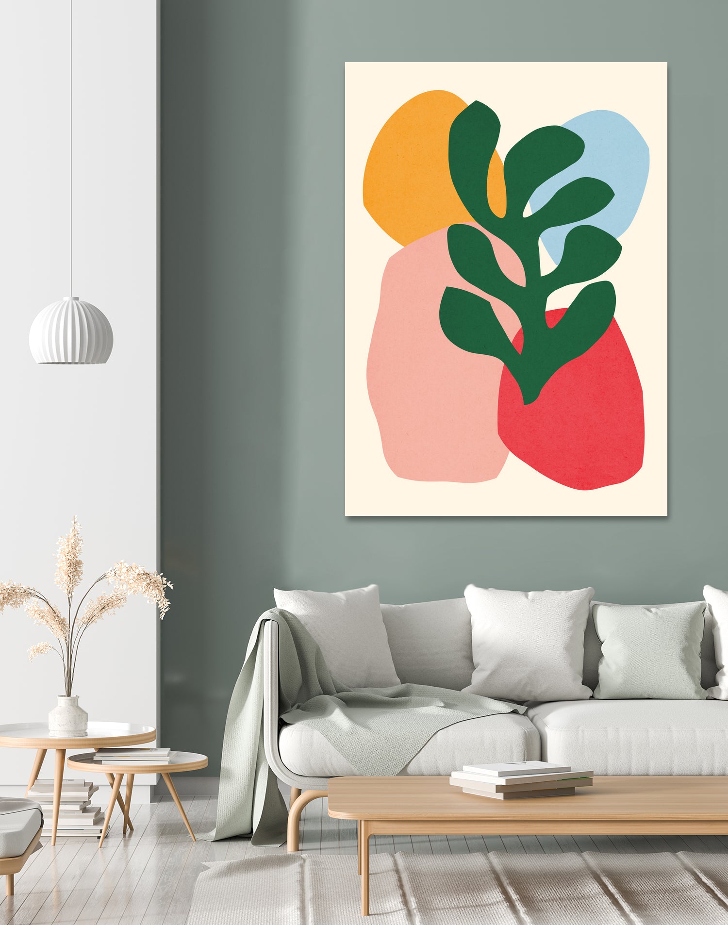 Floral Matisse 2 by Vitor Costa on GIANT ART - blue digital painting