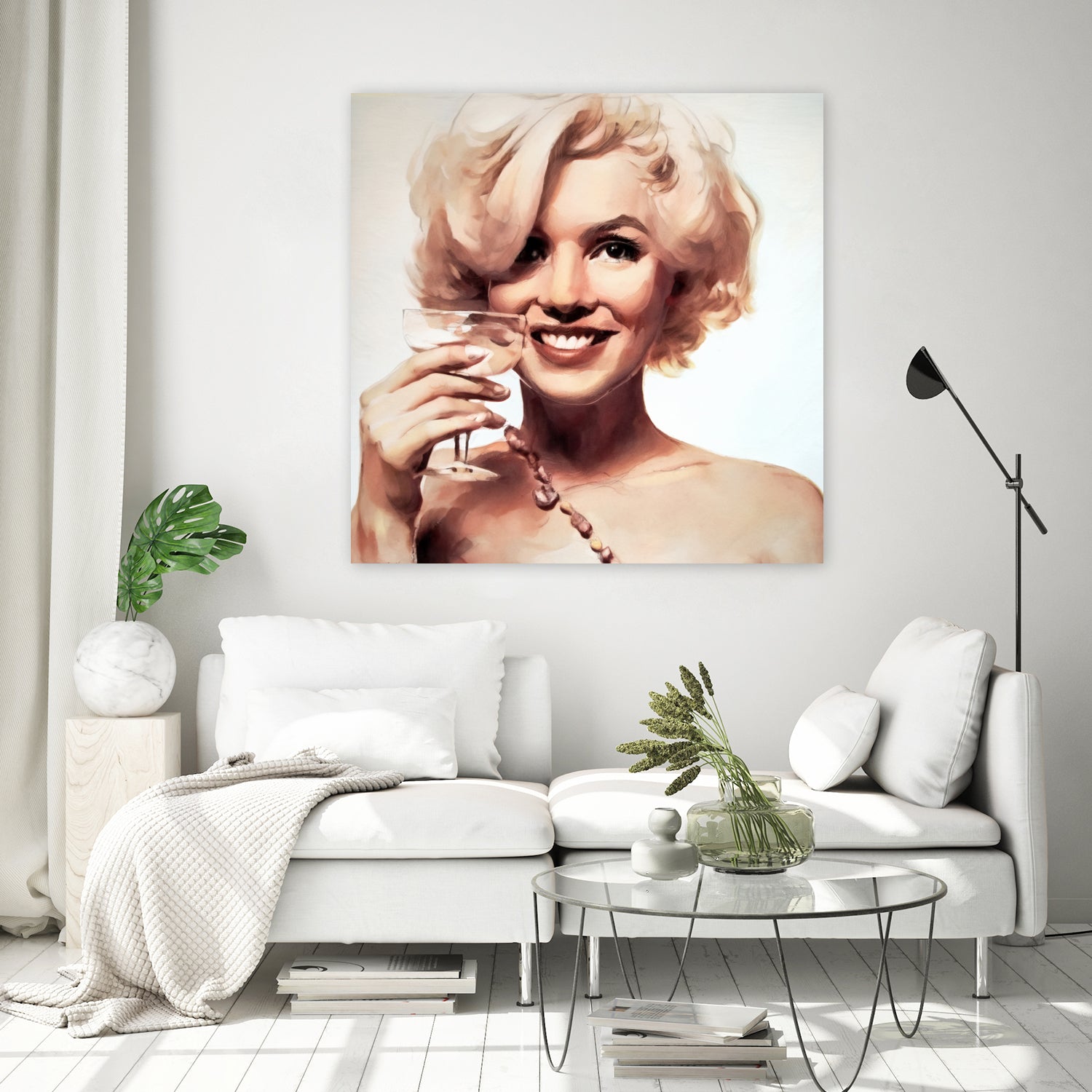 Marilyn Monroe by William Cuccio on GIANT ART - yellow digital painting