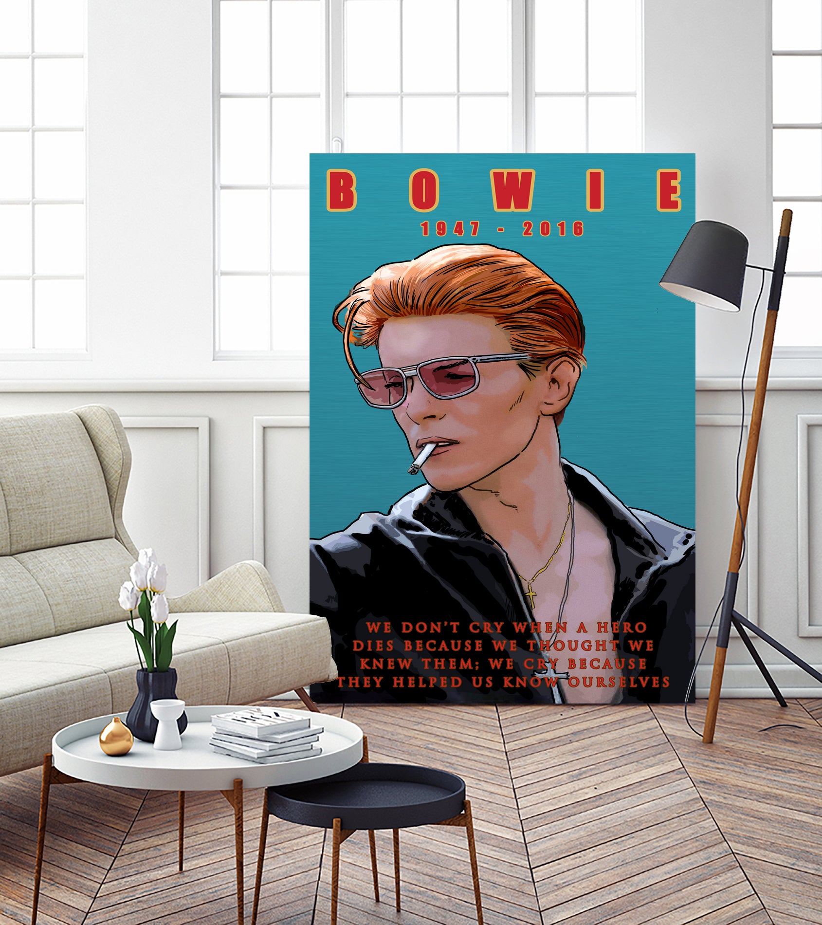 Bowie: Memento mori by Dan Avenell on GIANT ART - blue digital painting