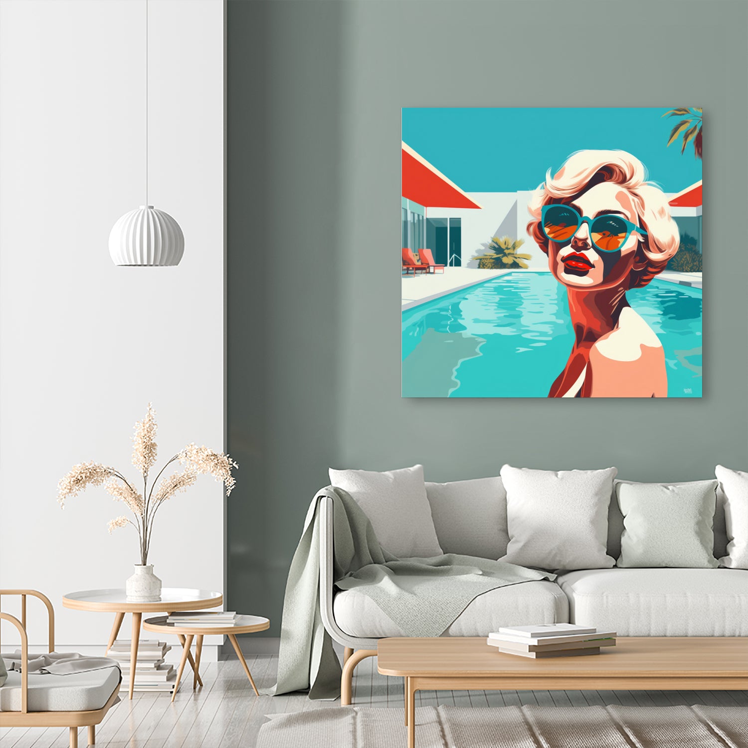 SWIMMING POOL by Sauter Claudia on GIANT ART - blue digital painting