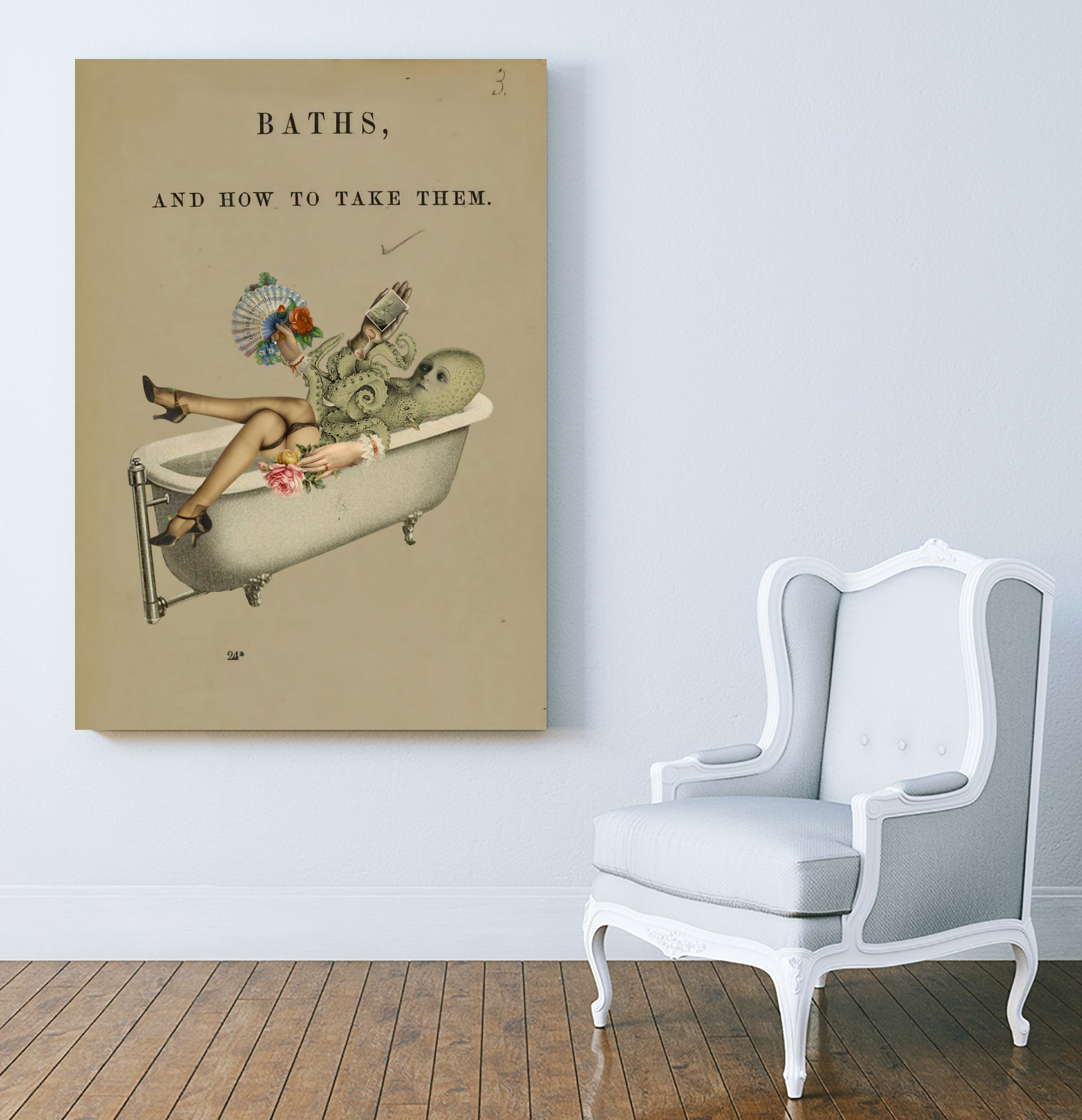 baths and how to take them by Julia Lillard on GIANT ART - gray photo manipulation