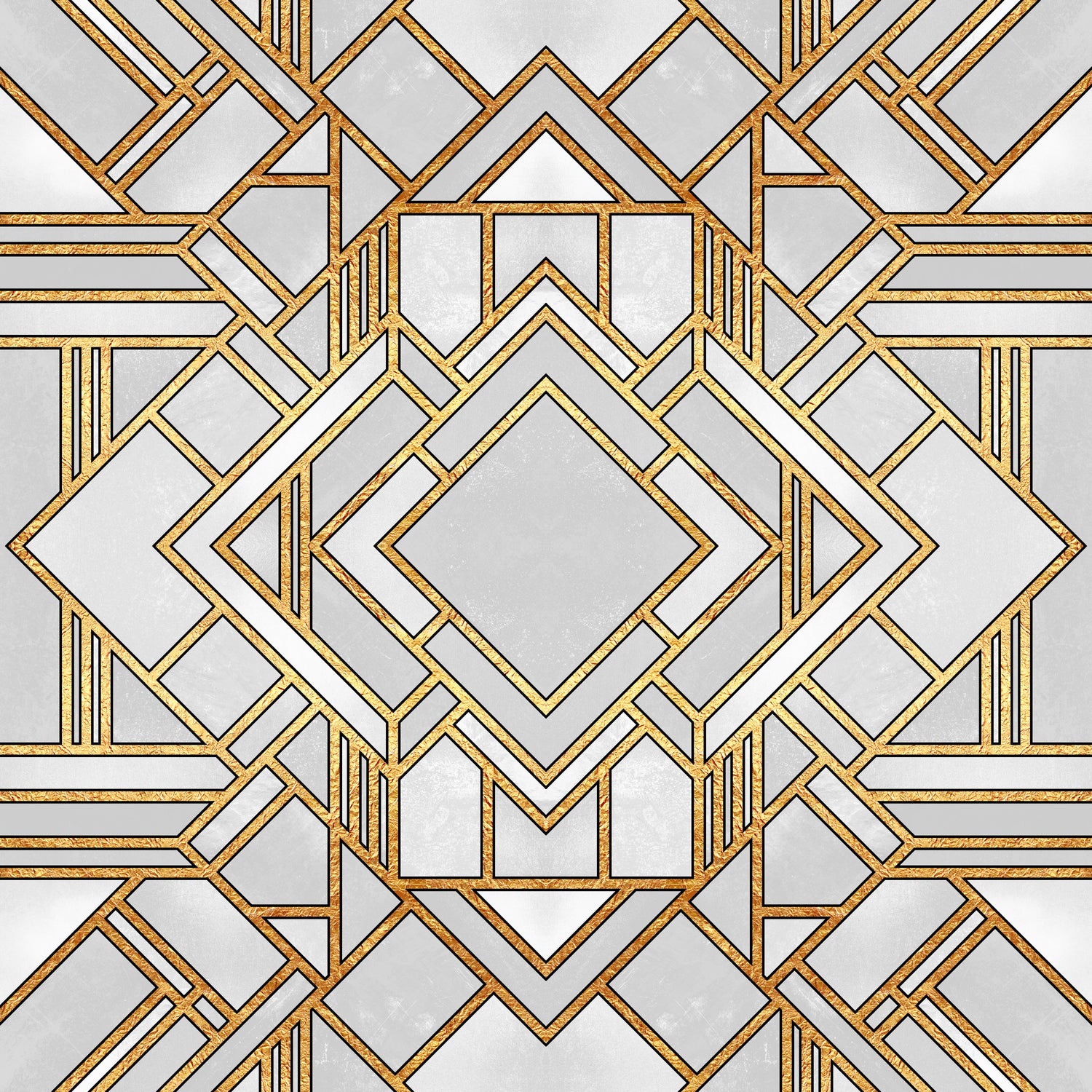 Art Deco 1 by Elisabeth Fredriksson on GIANT ART - white mixed media