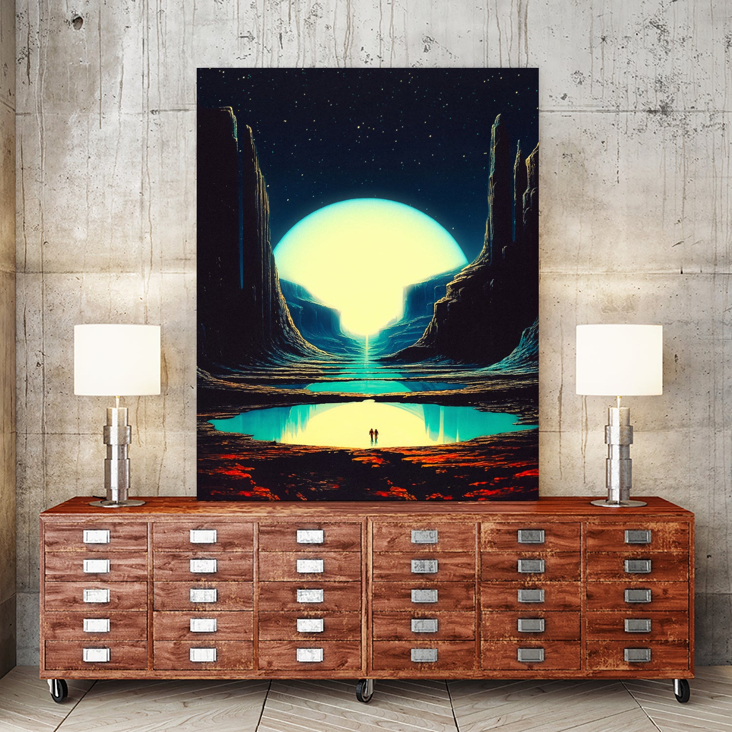 Never Lost With You by Jonas Haeg on GIANT ART - blue photo manipulation