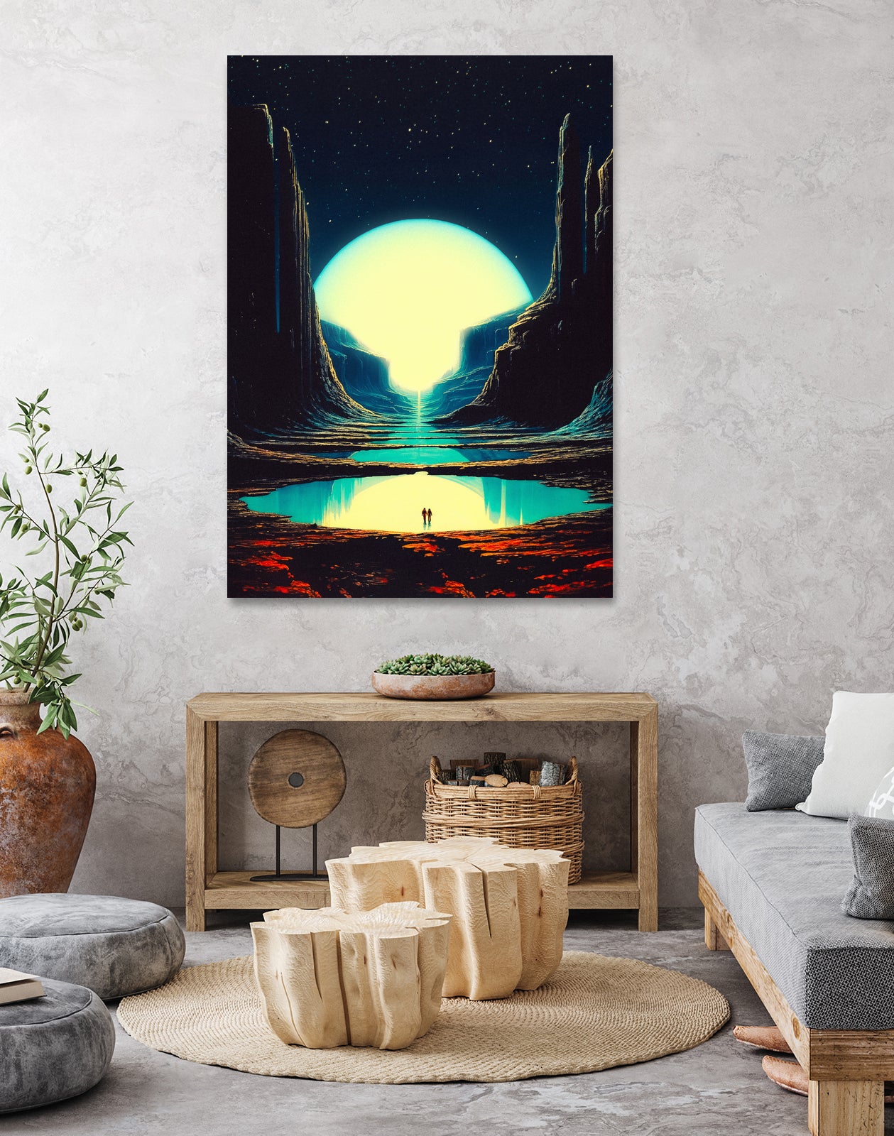 Never Lost With You by Jonas Haeg on GIANT ART - blue photo manipulation