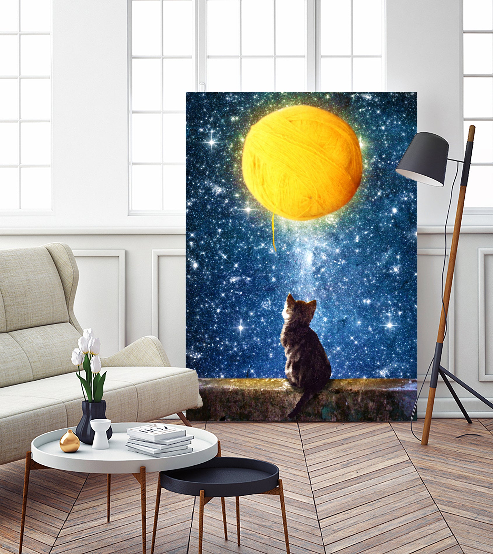 A Yarn of Moon by Diogo Veríssimo on GIANT ART - blue photo manipulation