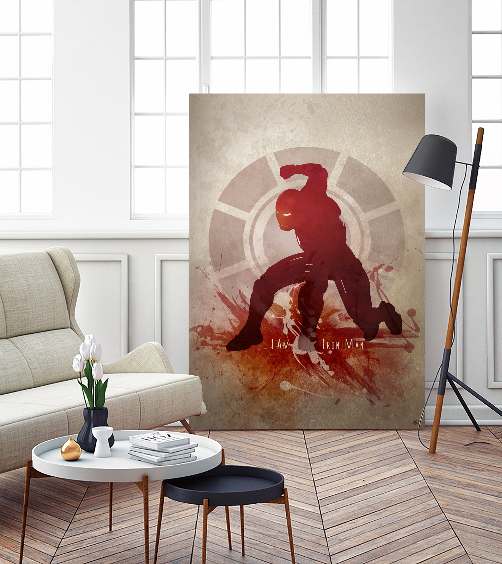 I Am Iron Man' by Anthony Genuardi on GIANT ART - red digital painting