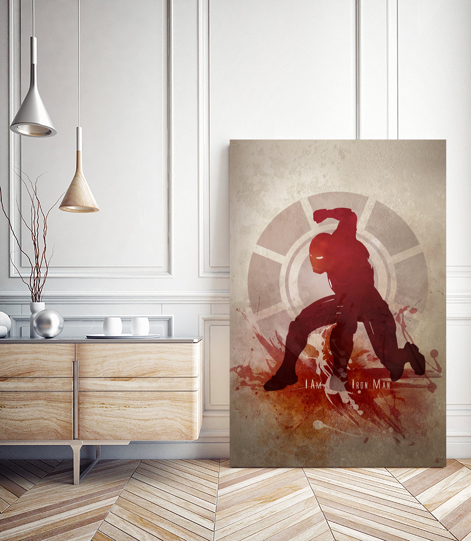I Am Iron Man' by Anthony Genuardi on GIANT ART - red digital painting