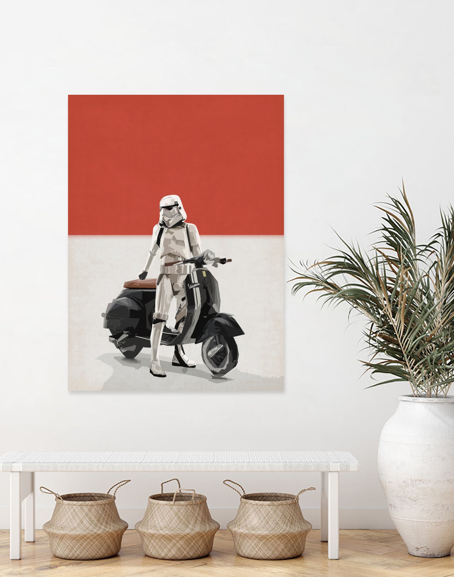 VESPA TROOOPER by Vin Zzep on GIANT ART - white digital painting