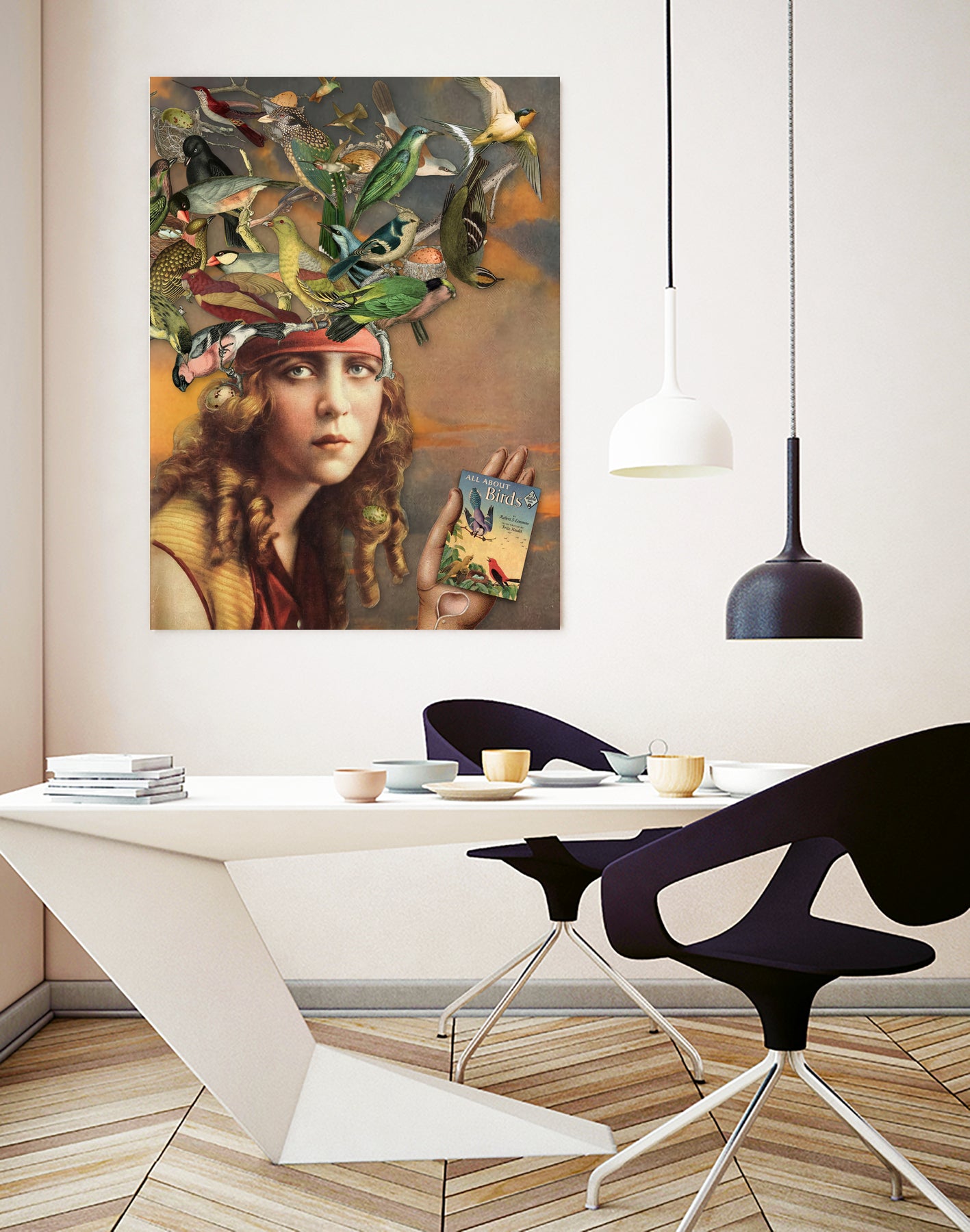 bird brain 2, all about birds by Julia Lillard on GIANT ART - brown photo manipulation