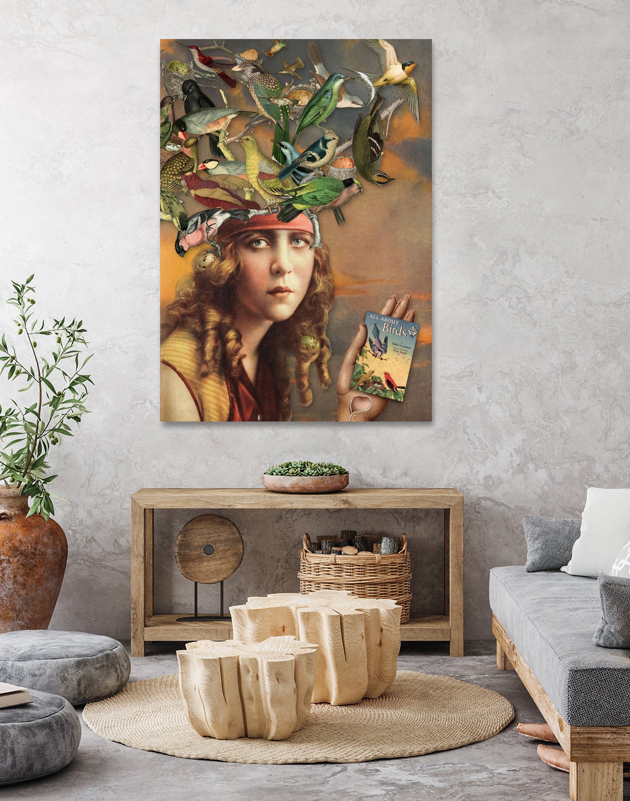 bird brain 2, all about birds by Julia Lillard on GIANT ART - brown photo manipulation