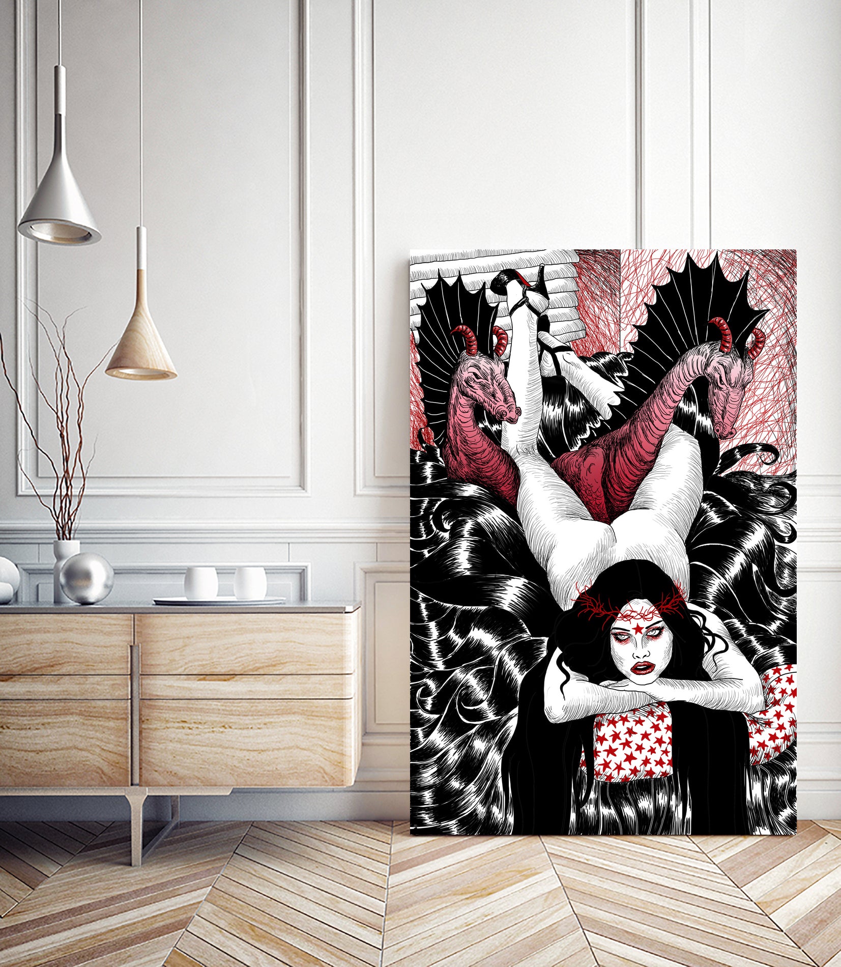 Dragon Muse by Petra Brnardic on GIANT ART - white digital painting