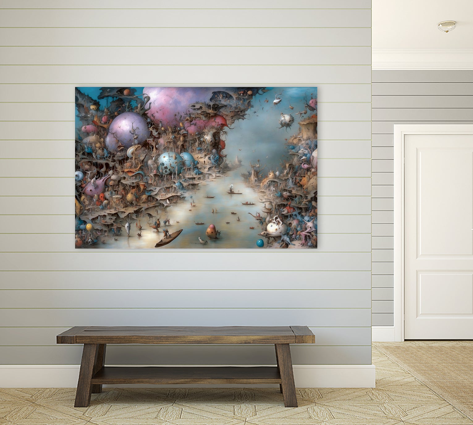 Fighting The Current Of The River Of Regret by Eric Ton on GIANT ART - white digital painting