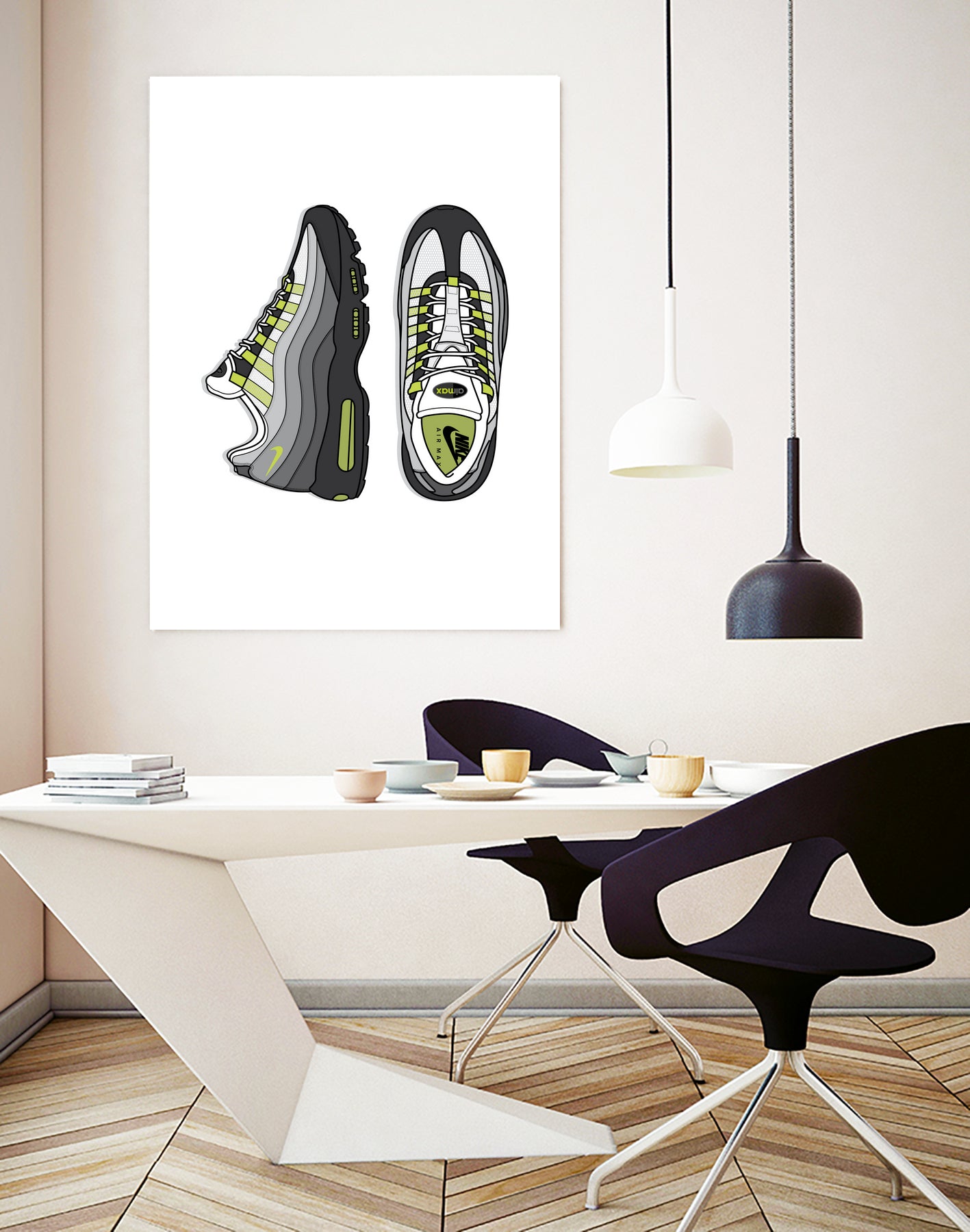 Nike AM95 by Herinson Alvarez on GIANT ART - white digital drawing