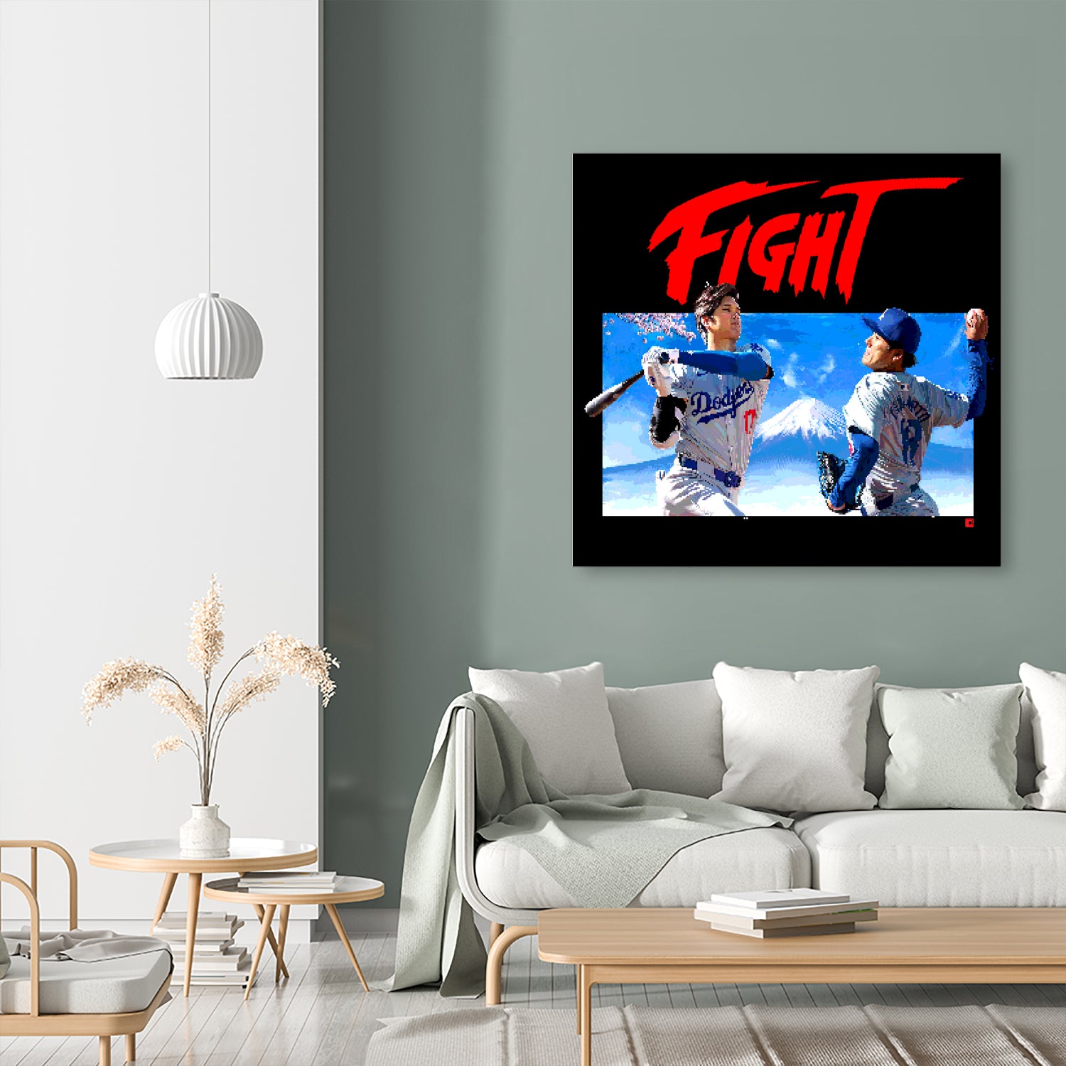 16-bit Fighters by Claudia Labarca on GIANT ART - blue digital painting