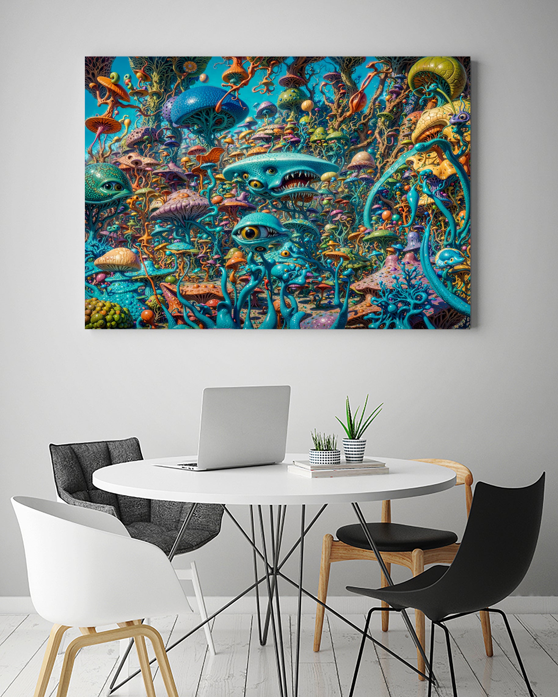The Jungle Of The Absurd by Eric Ton on GIANT ART - white digital painting