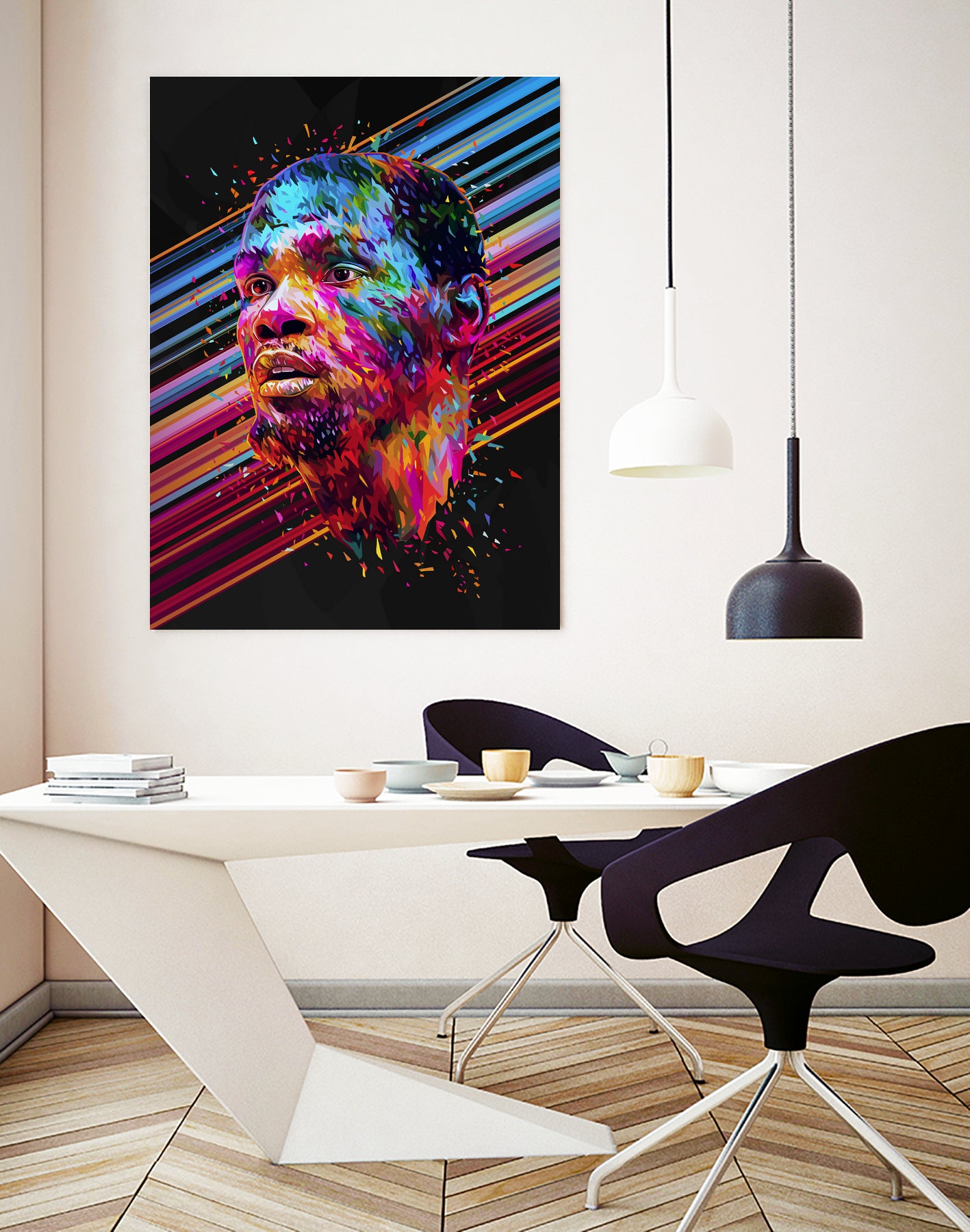 Kevin Durant by Alessandro Pautasso on GIANT ART - blue digital painting
